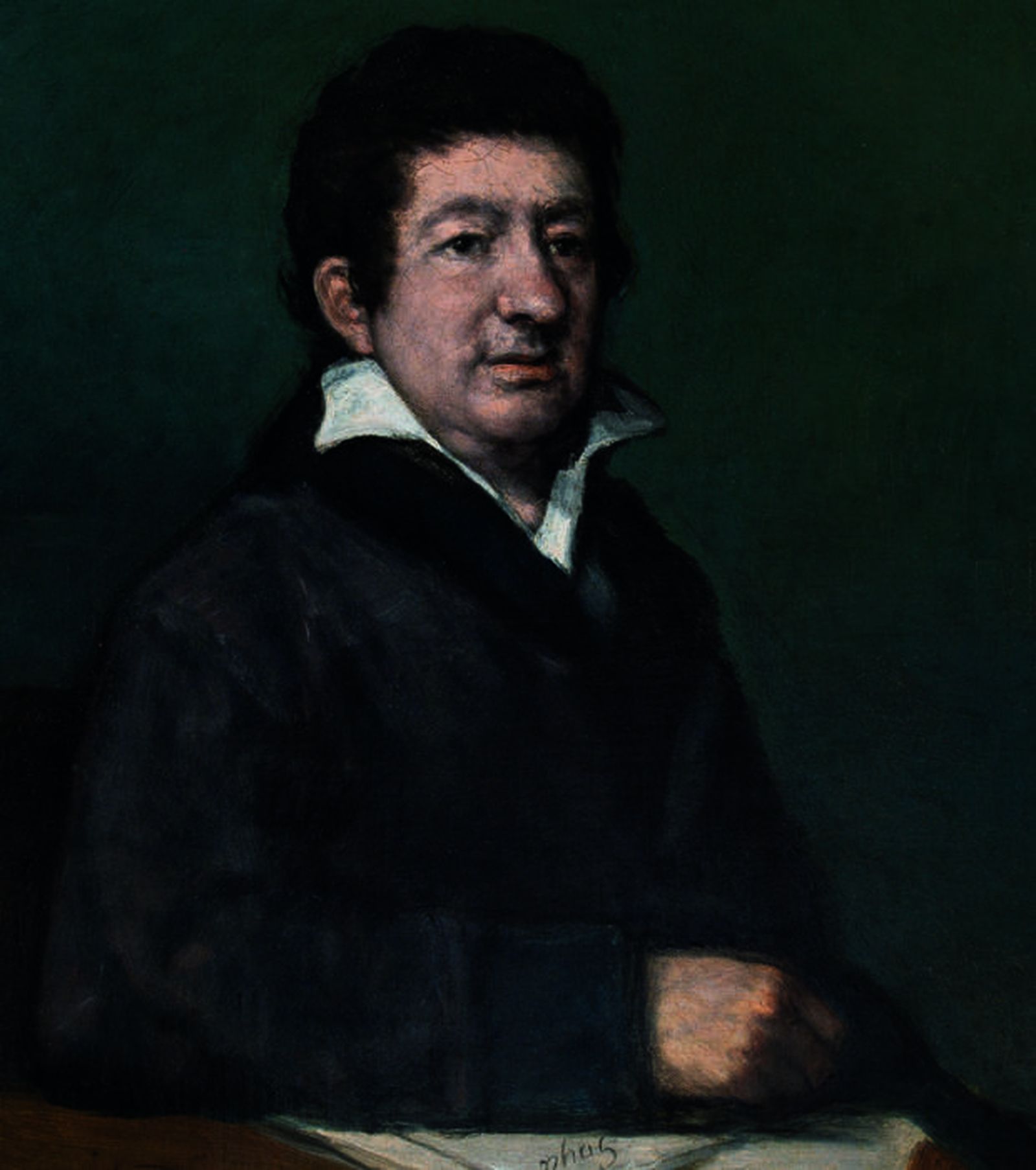 Retrato de Leandro Fernández de Moratín, de Goya, pintado en 1824.