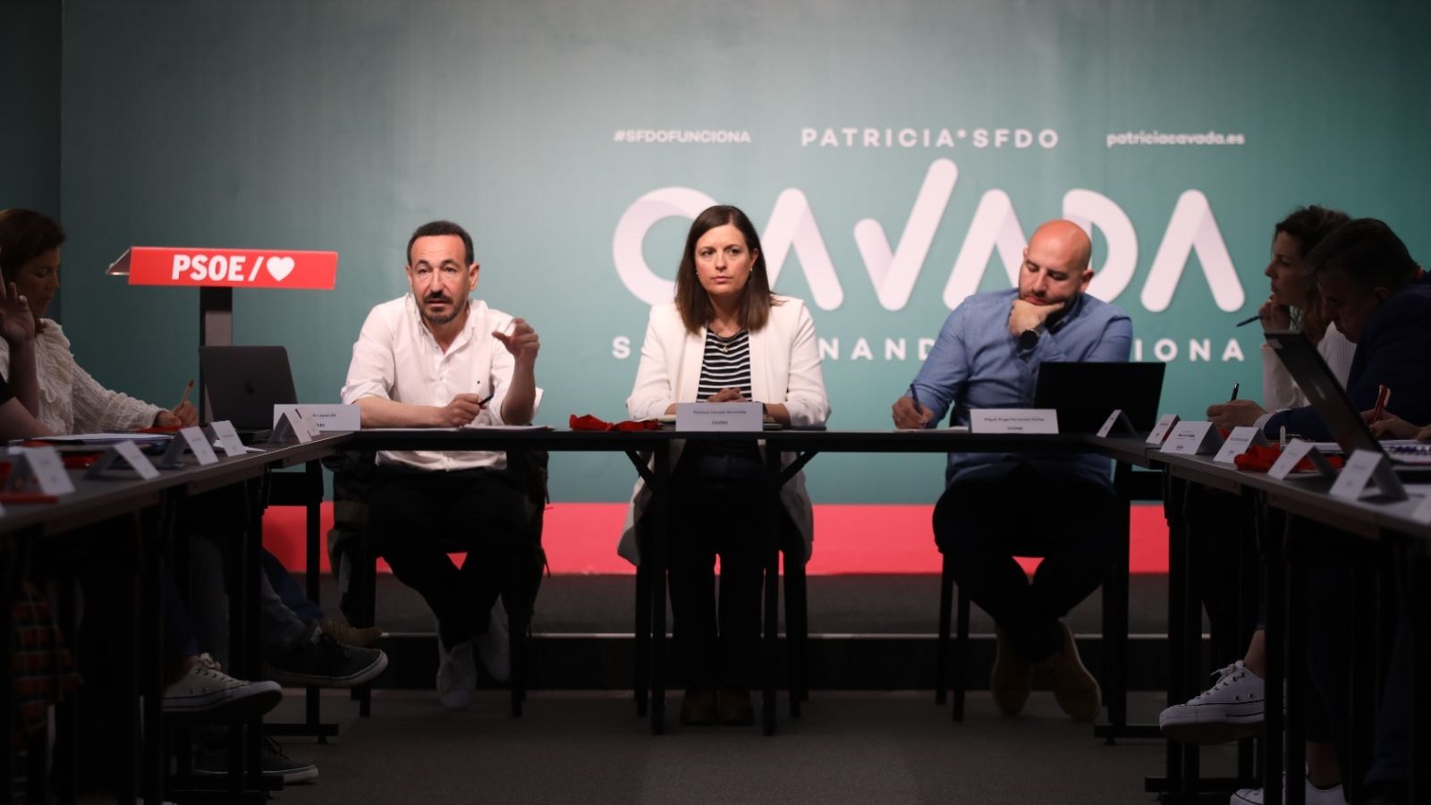 Reunión del comité de campaña del PSOE de San Fernando.