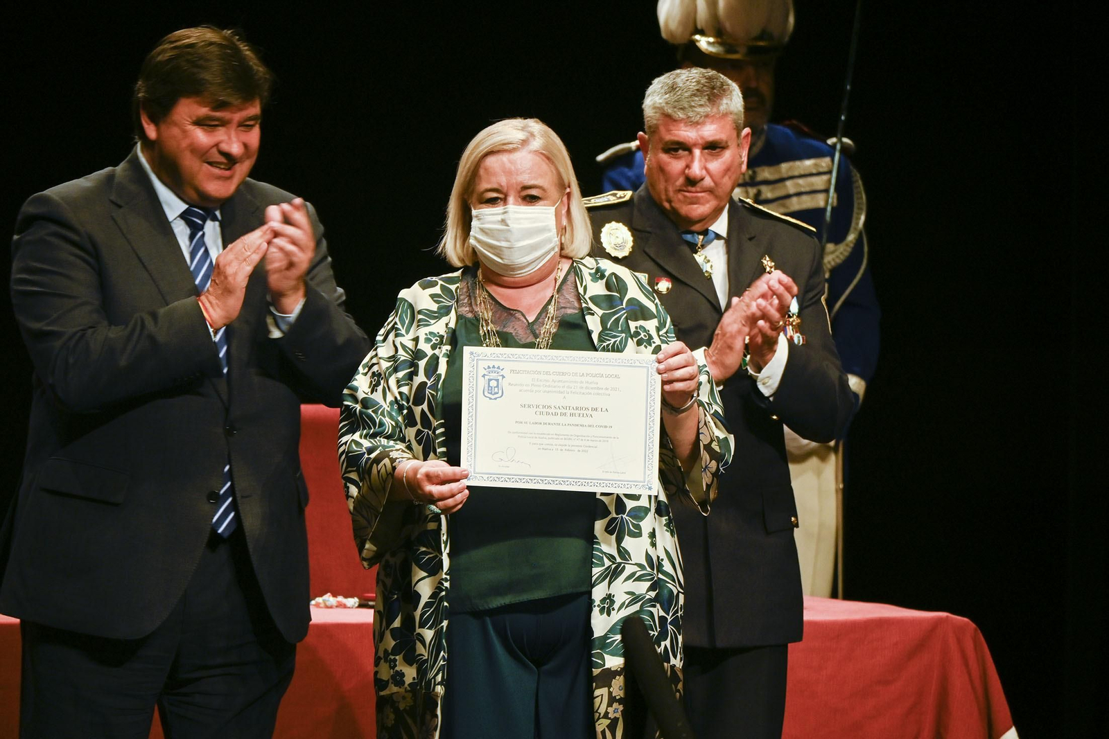 Imágenes del acto del Día de la Policía Local de Huelva