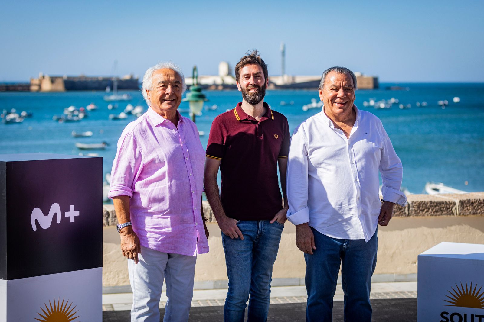 Las imágenes del photocall del Sotuh Festival en La Caleta este domingo: Adriana Ozores y  Los del Río