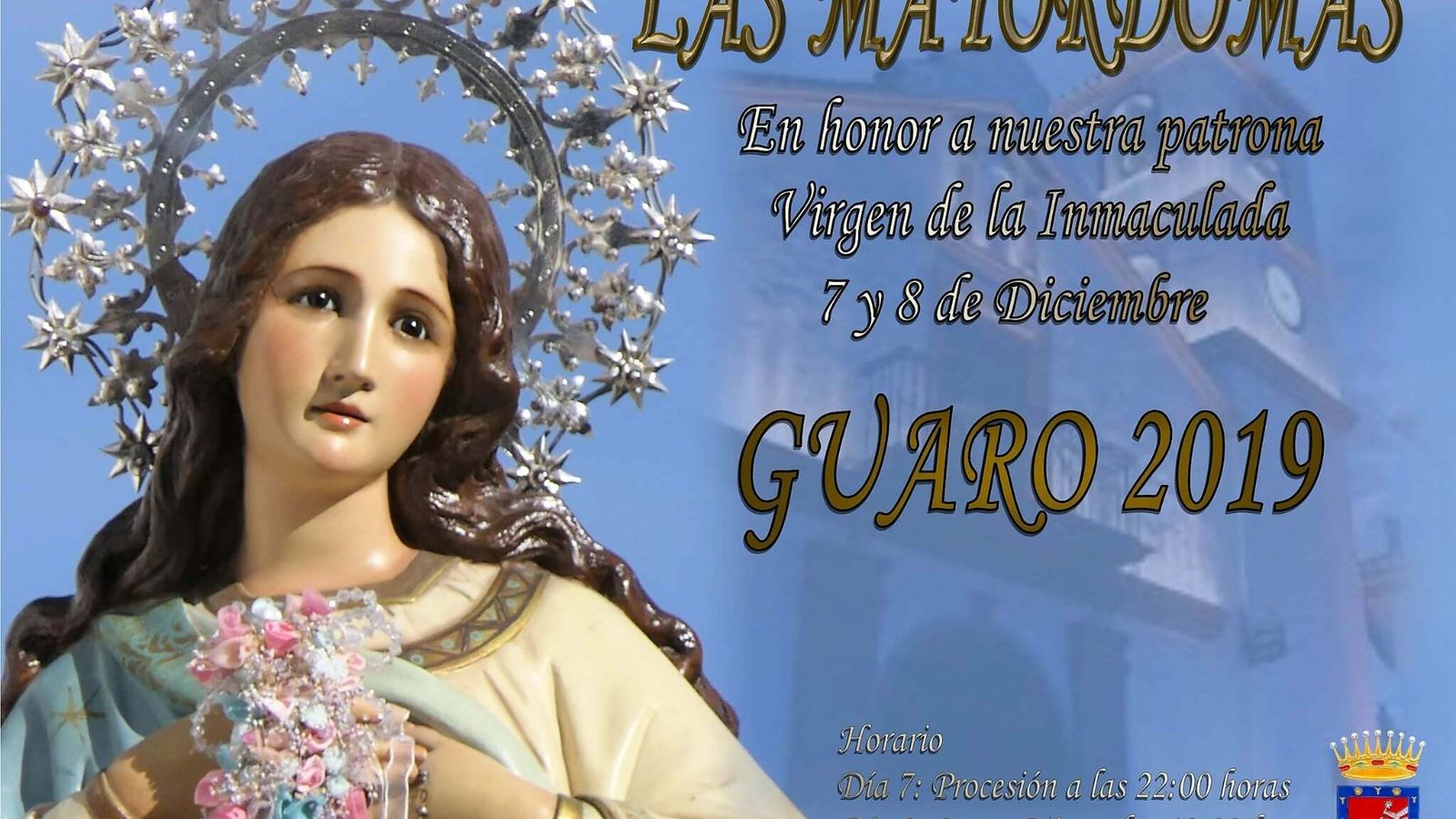 Cartel de la Fiesta de las Mayordomas de Guaro.