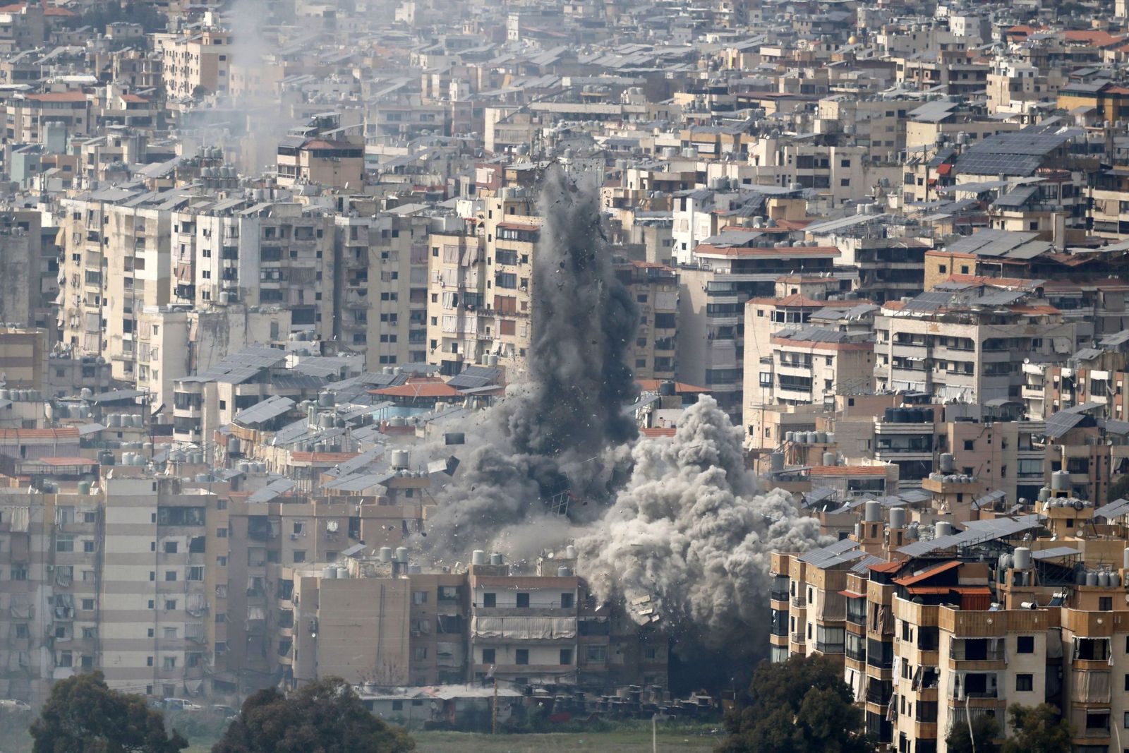 Galería Gráfica: Desolación, humo y destrucción en Líbano tras un agresivo ataque israelí