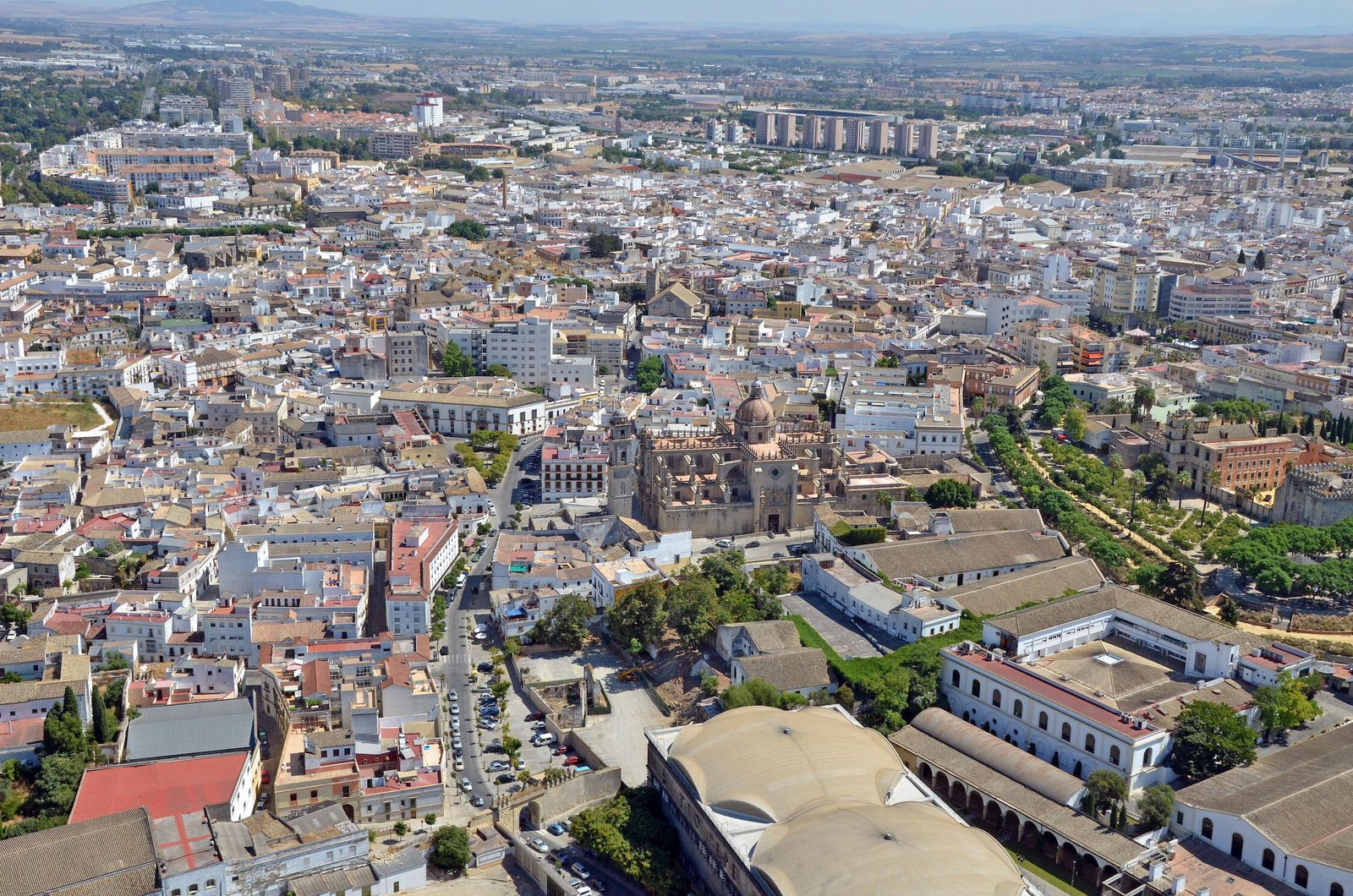 Imagen aérea de Jerez.