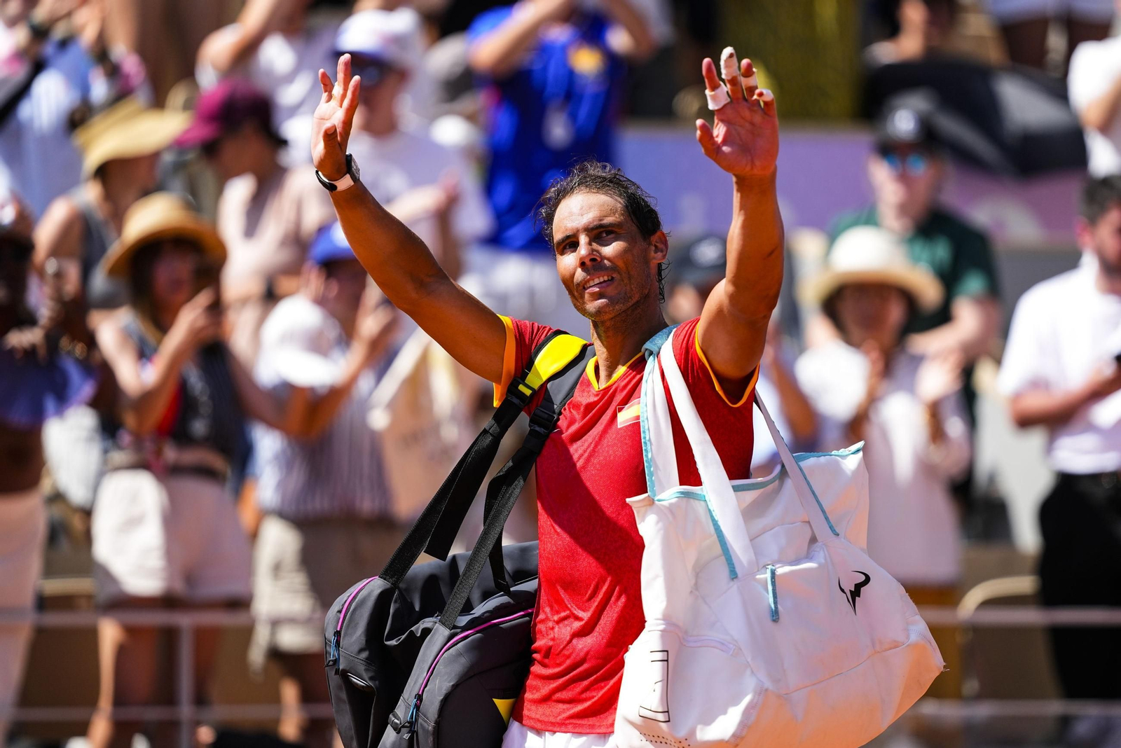 El partido entre Nadal y Djokovic en los Juegos Olímpicos de París, en imágenes