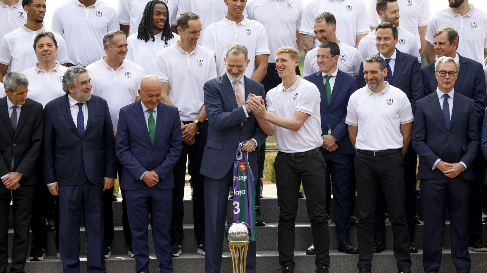 La recepción del Rey Felipe VI al Unicaja, en fotos