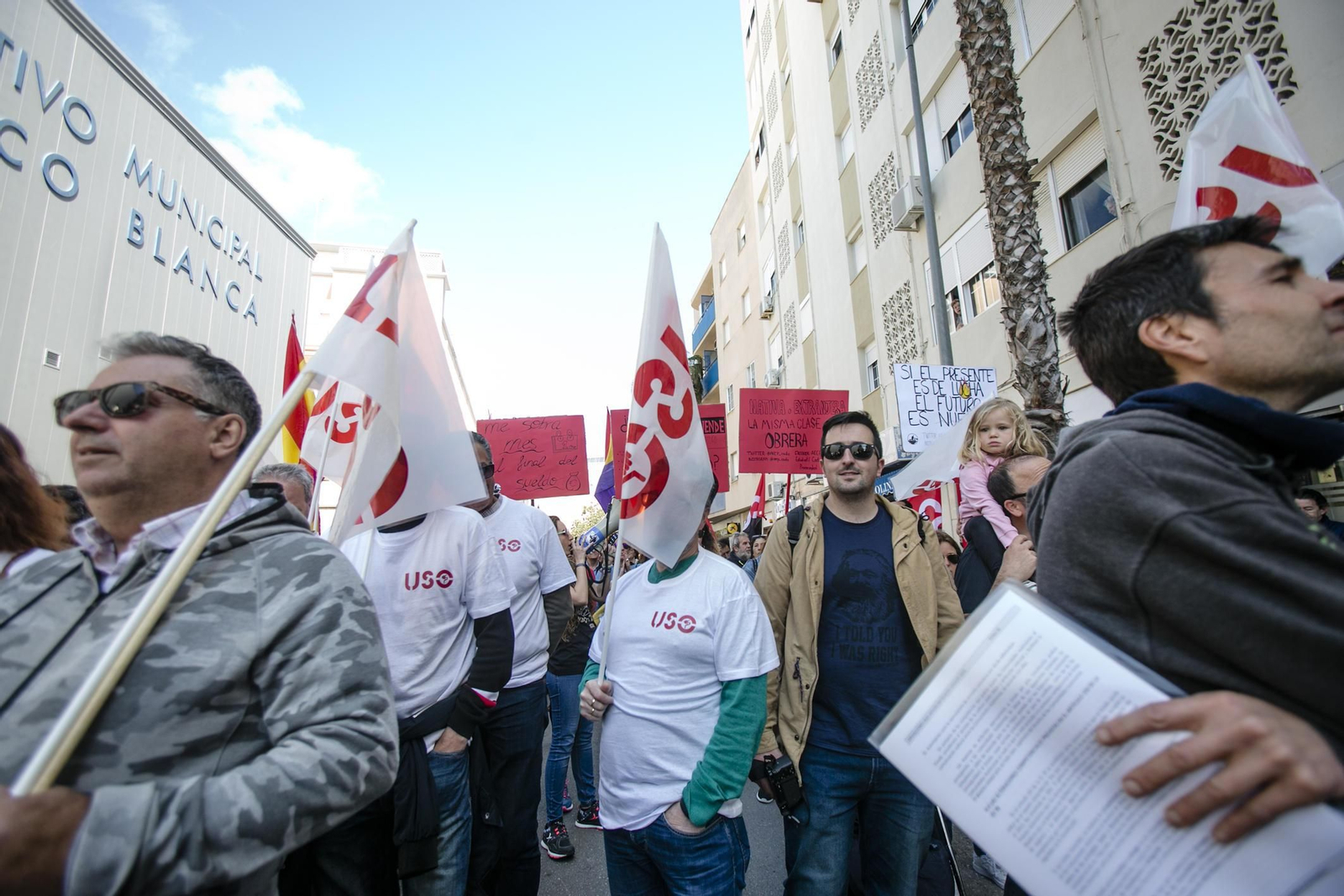 Las imágenes de la manifestación alternativa del 1 de mayo.