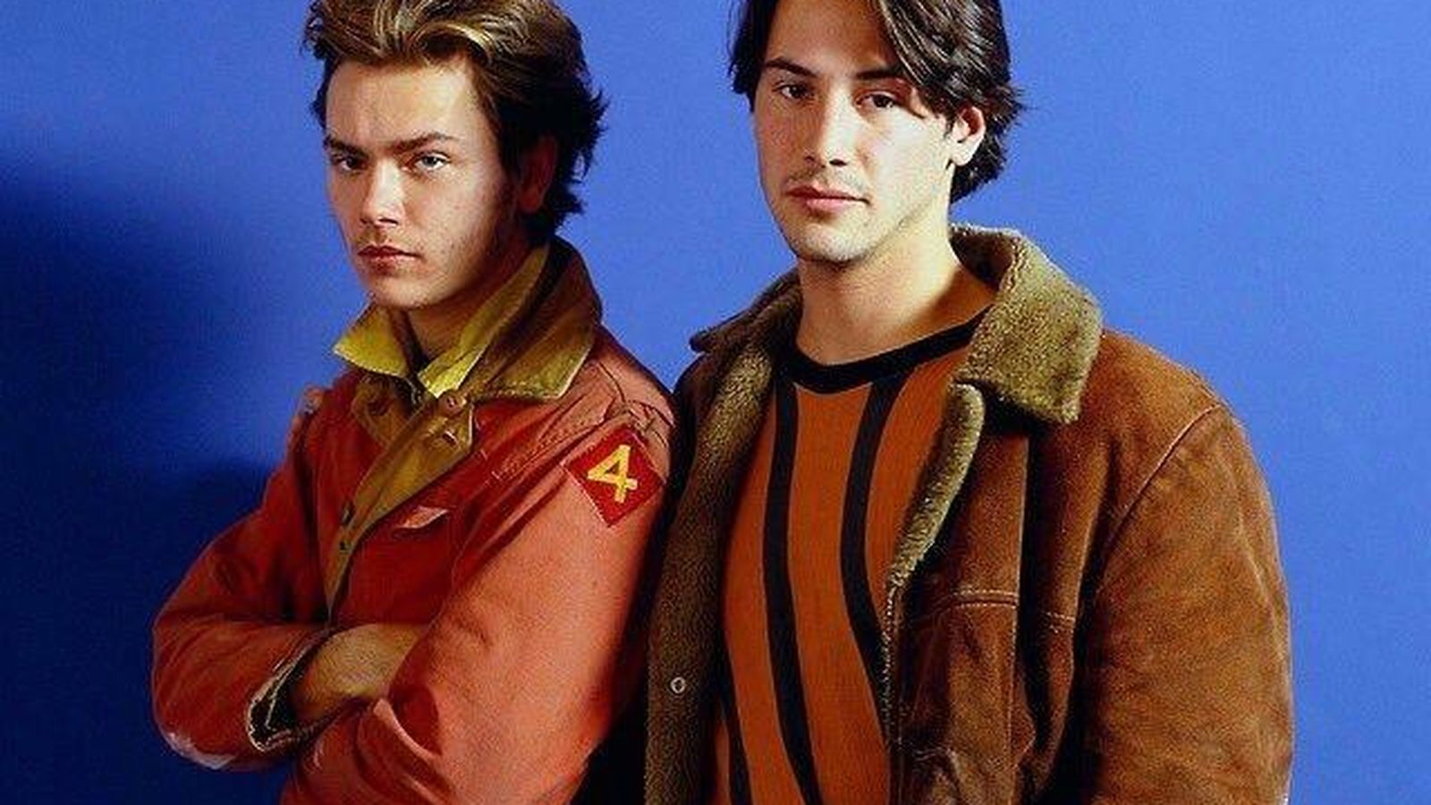 Los actores y amigos River Phoenix y Keanu Reeves, en los 90.
