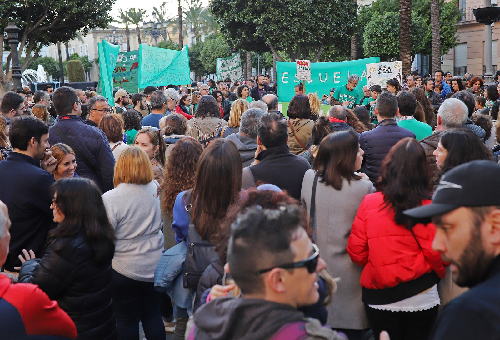 Protestas en Jerez contra el nuevo decreto de escolarización