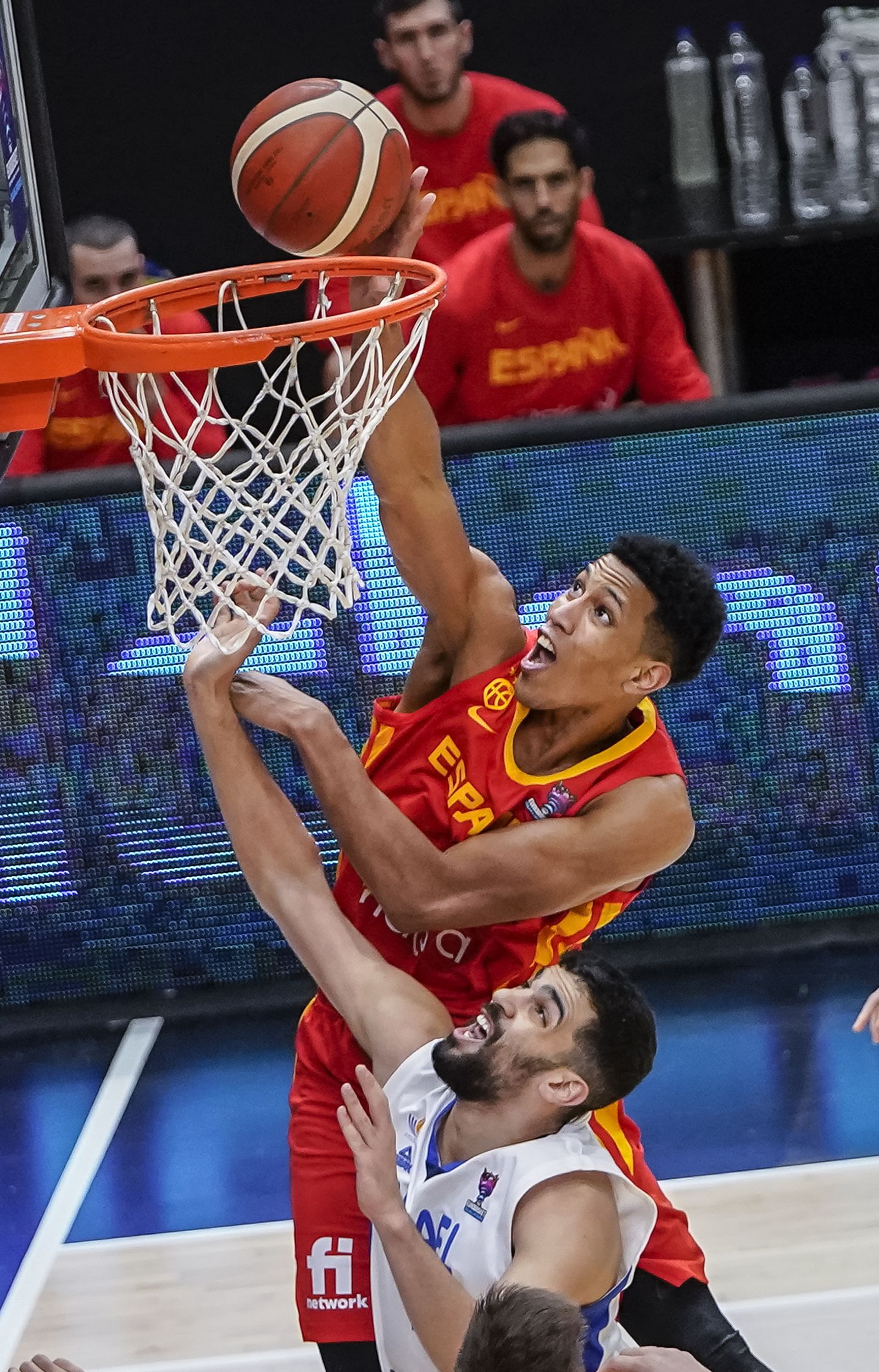 Las fotos de los jugadores del Unicaja en el Israel-España