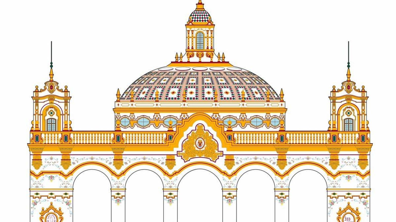 El diseño ganador del concurso de ideas para la portada de la Feria de 2019.