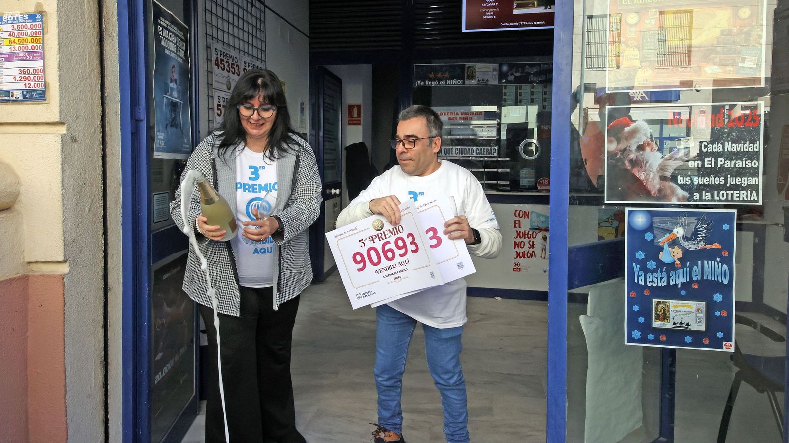 El Paraíso vuelve a dar premio en la Lotería de Navidad 2025