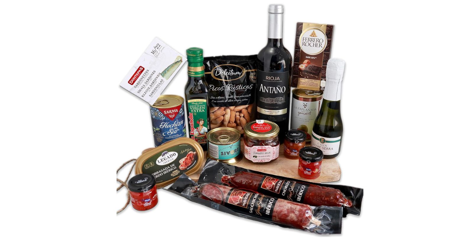 Cesta gourmet de San Valentín FAMILYCOM