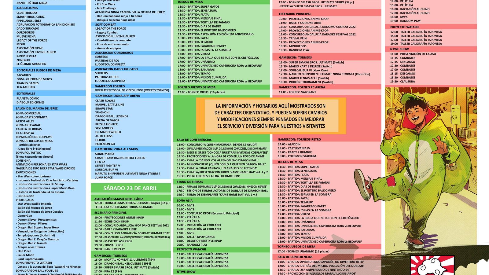 Programa de actividades del XXIV Salón Manga de Jerez. Programa de actividades del XXIV Salón Manga de Jerez.