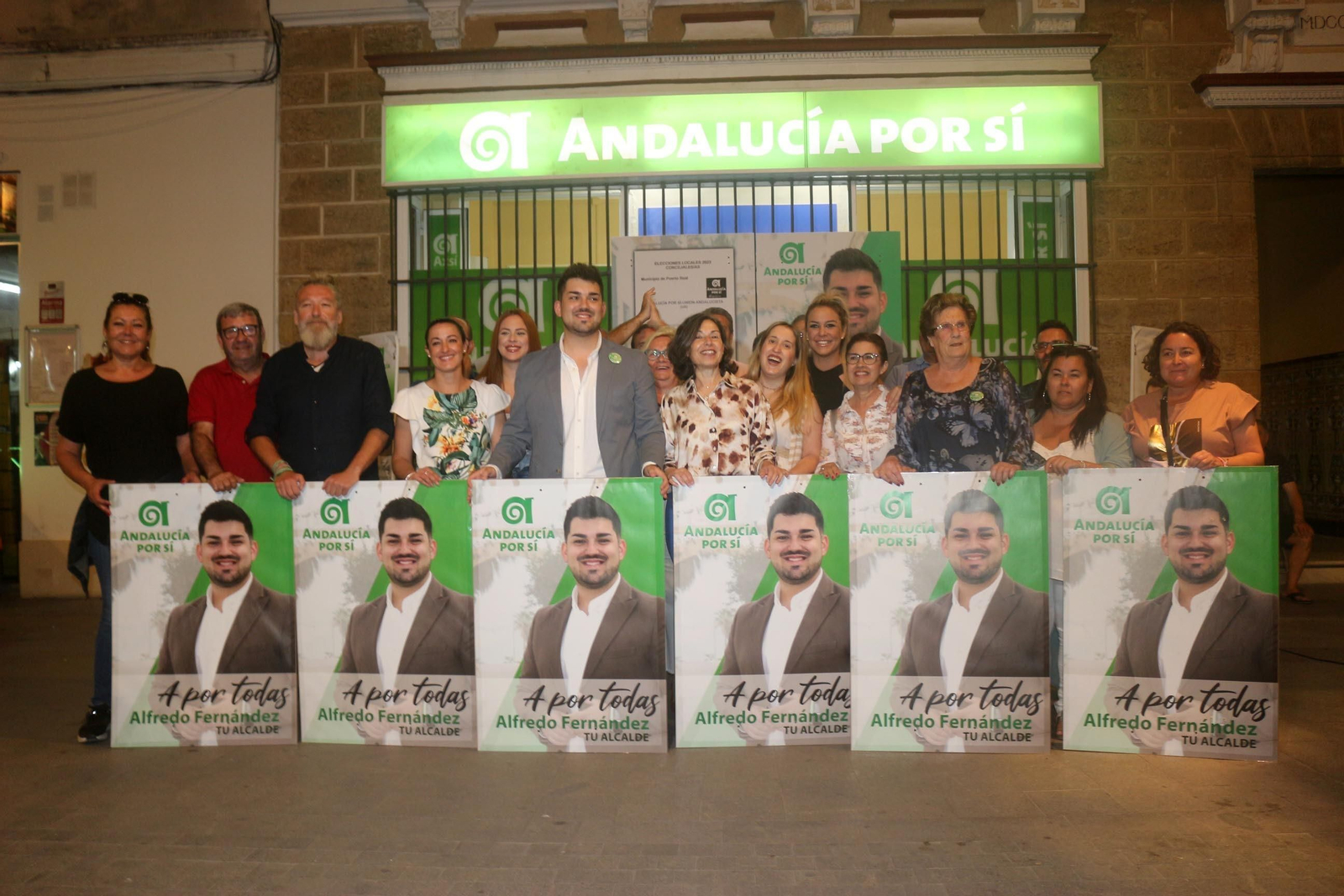 Las imágenes del comienzo de la campaña electoral en Puerto Real