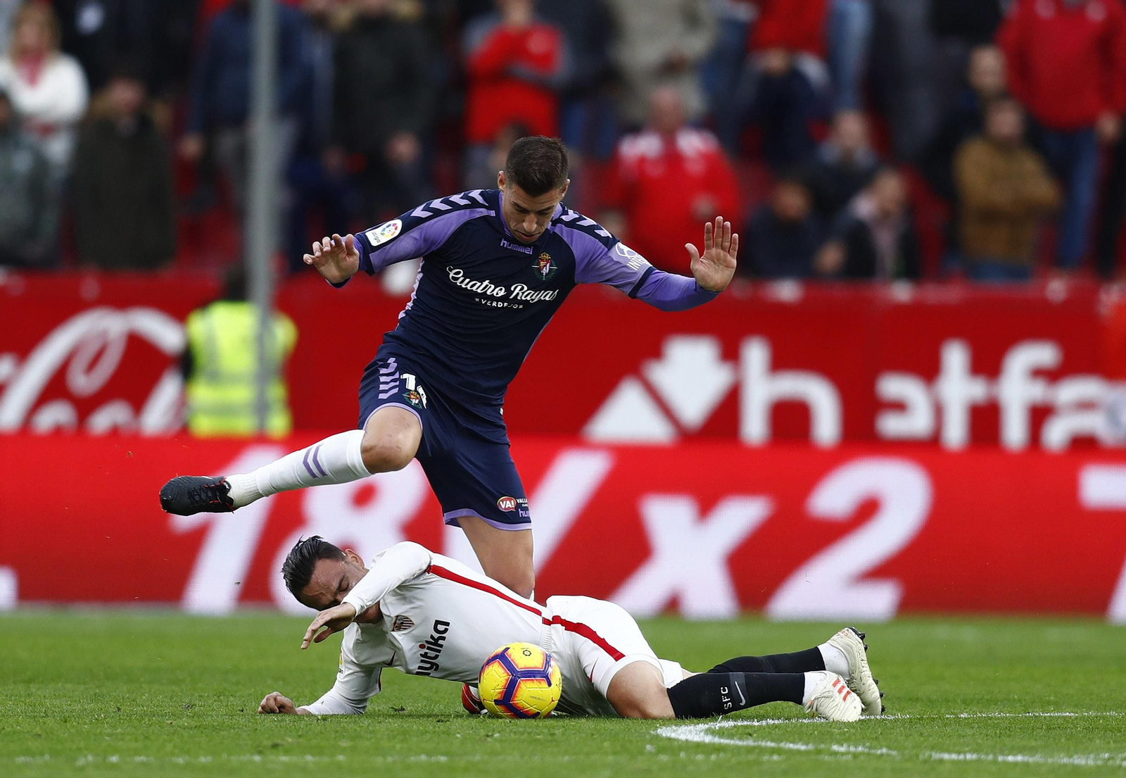 El Sevilla-Valladolid, en imágenes