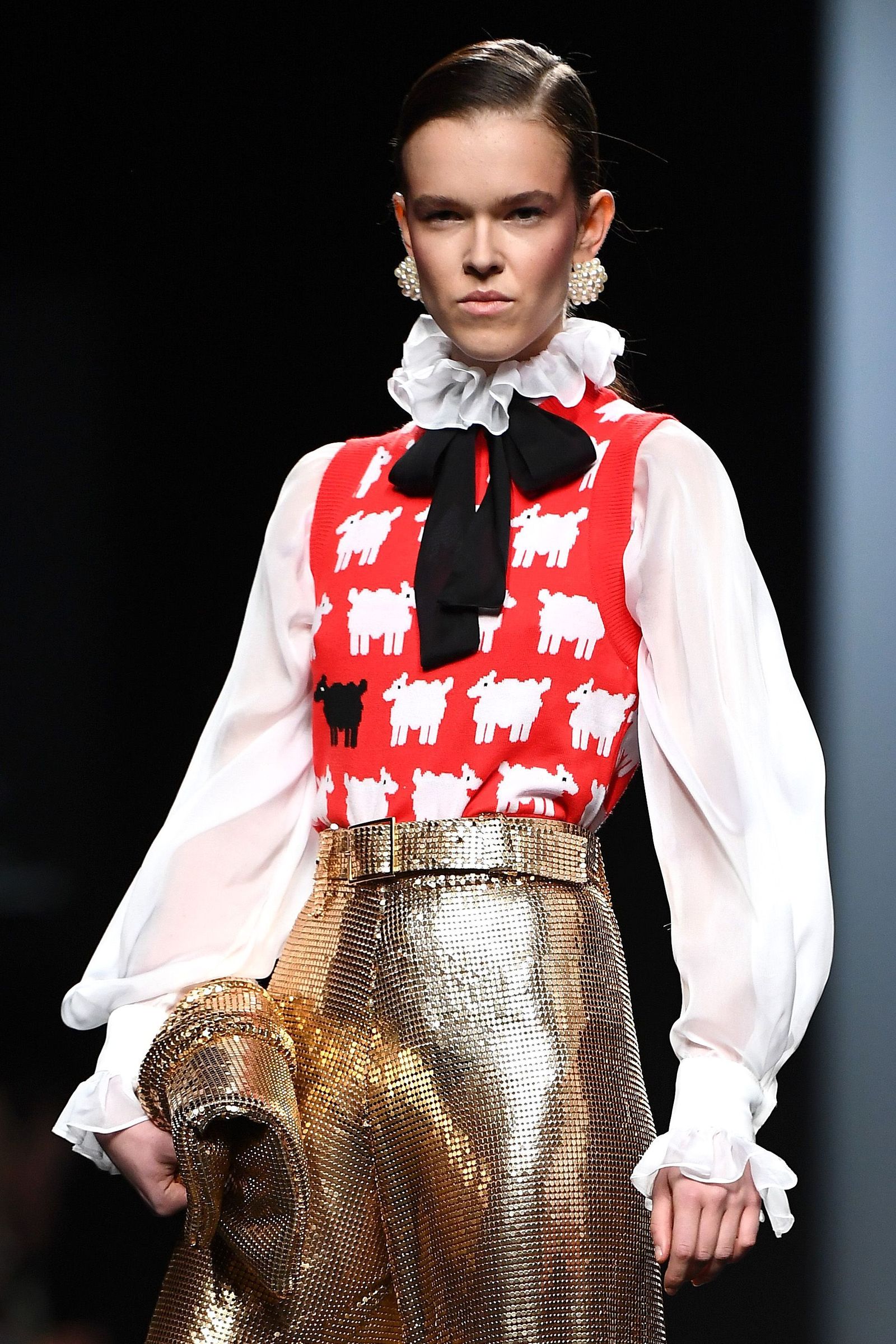 Chaleco de ovejas de María Escoté en homenaje a Lady Di.