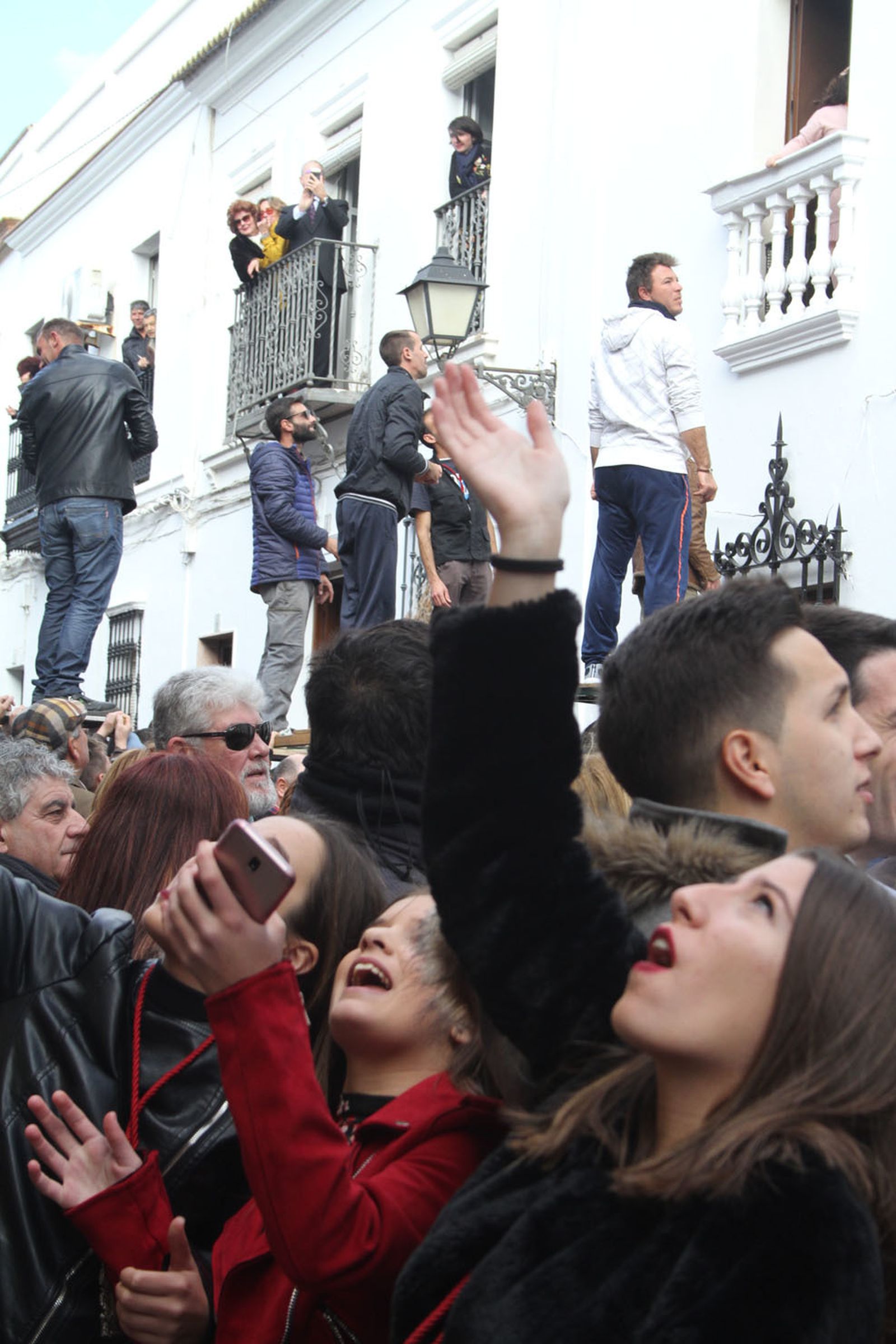 Imágenes de las tiradas en honor a San Antonio Abad en Trigueros
