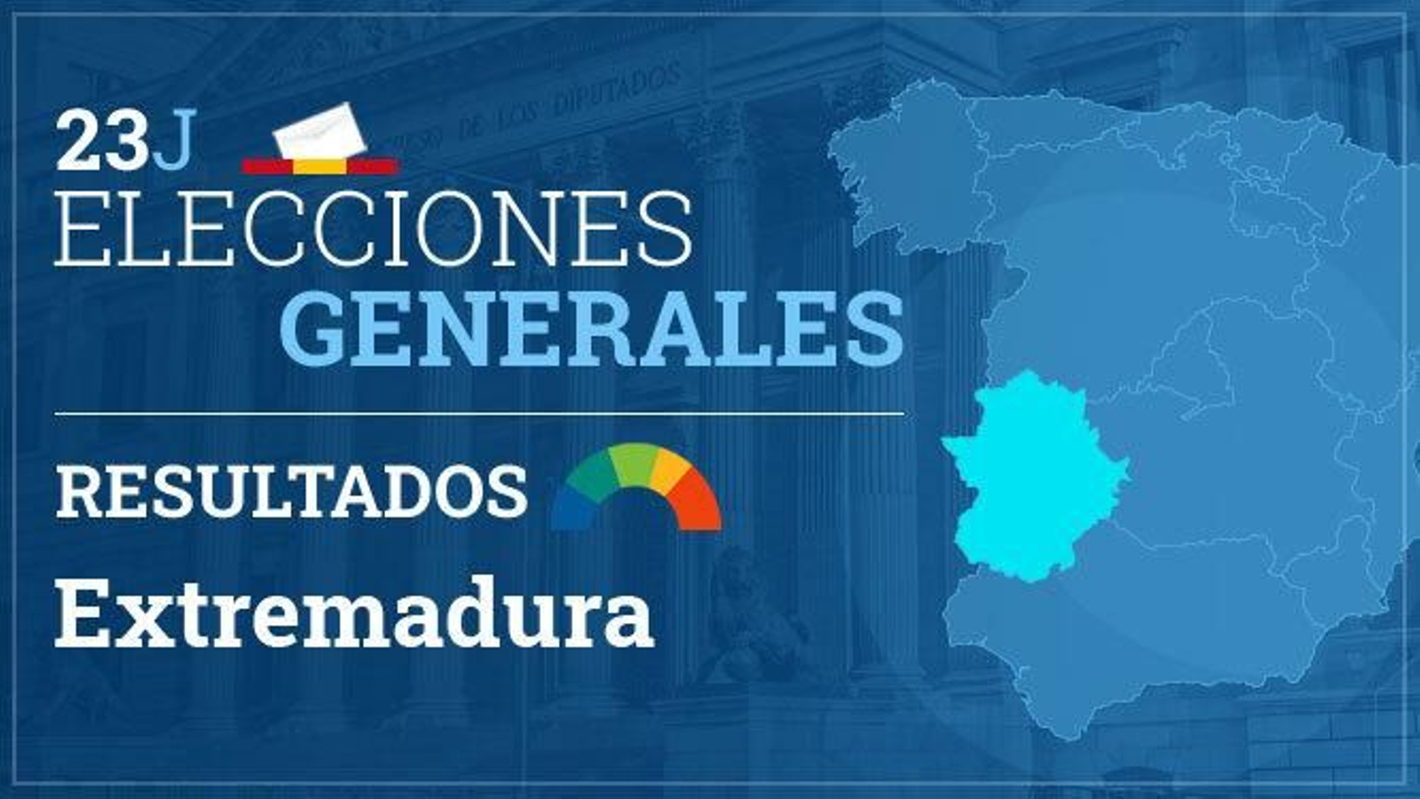 Resultados elecciones generales Extremadura  2023