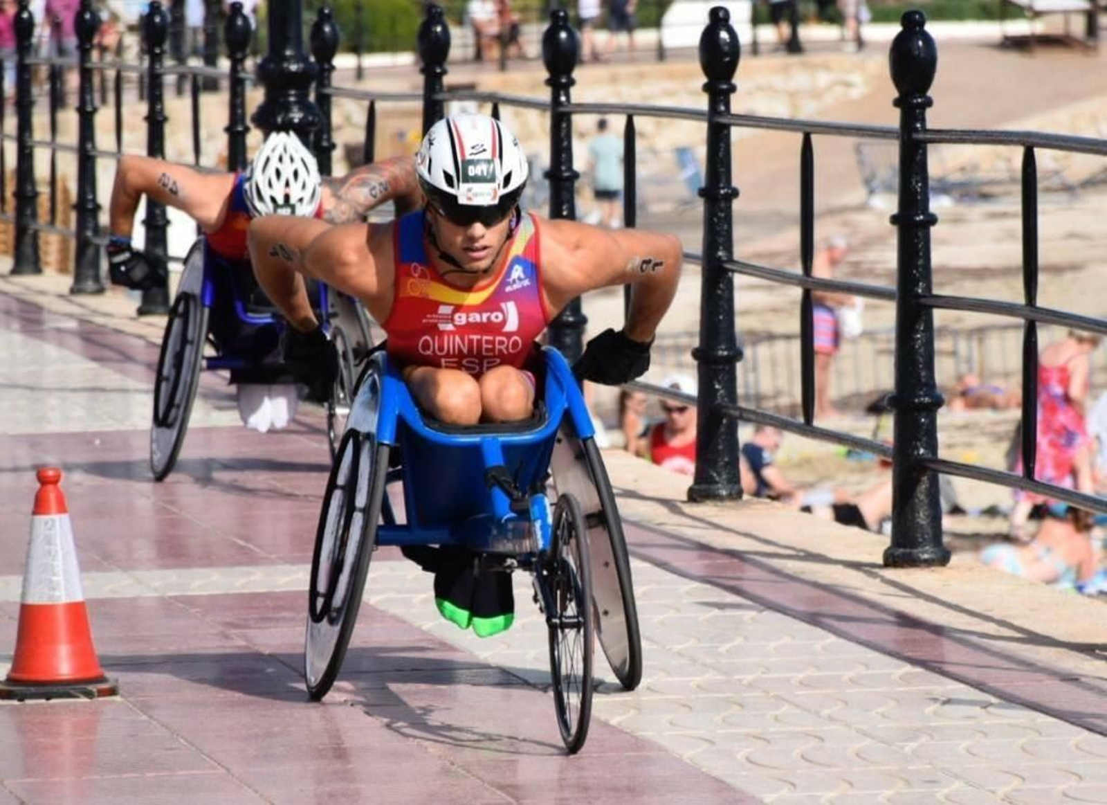 El chiclanero José Manuel Quintero, en acción durante el Europeo de Ibiza de 2018.