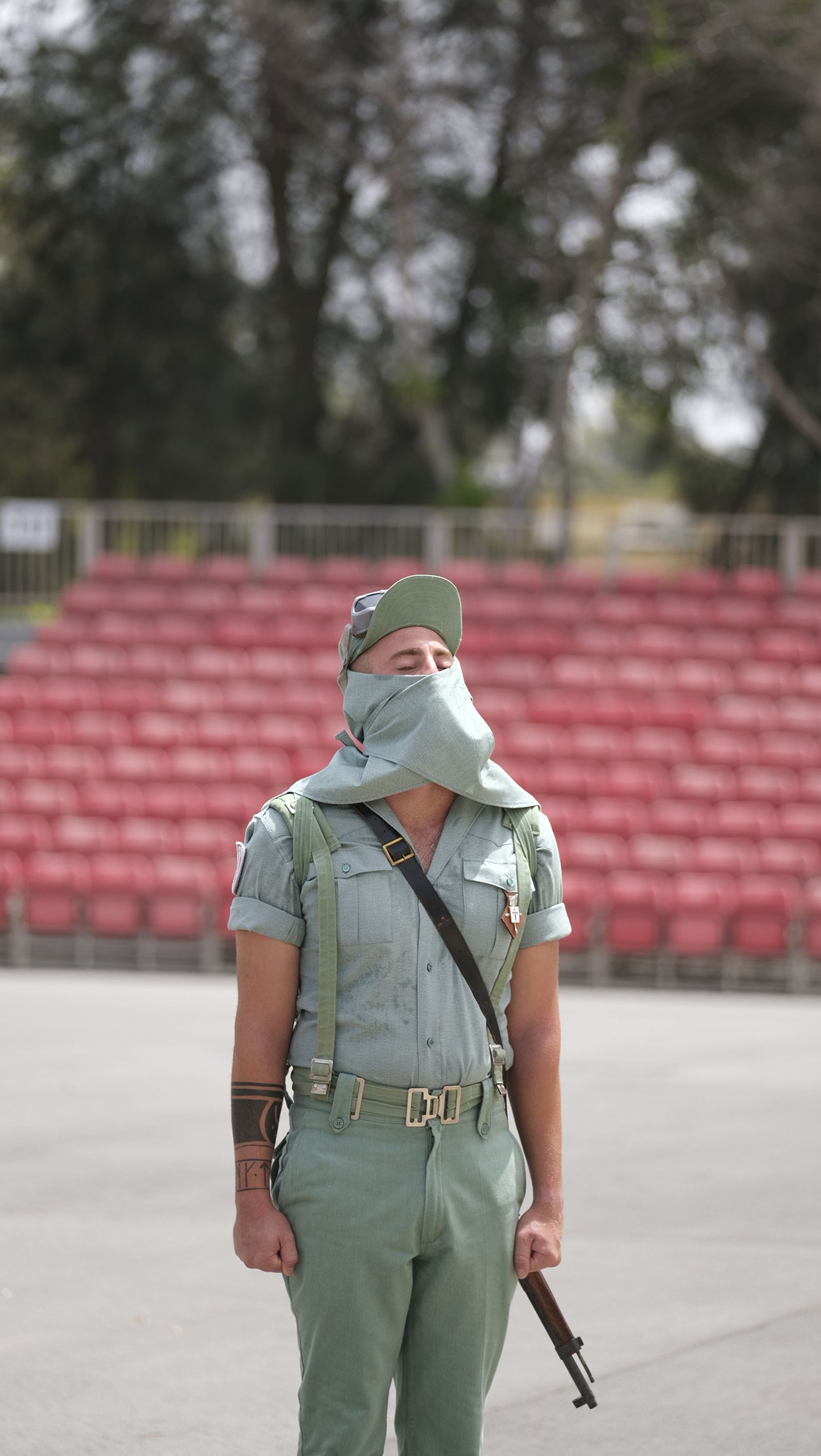 Visita de la Ministra de Defensa Margarita Robles a La Legión Española, en Viator