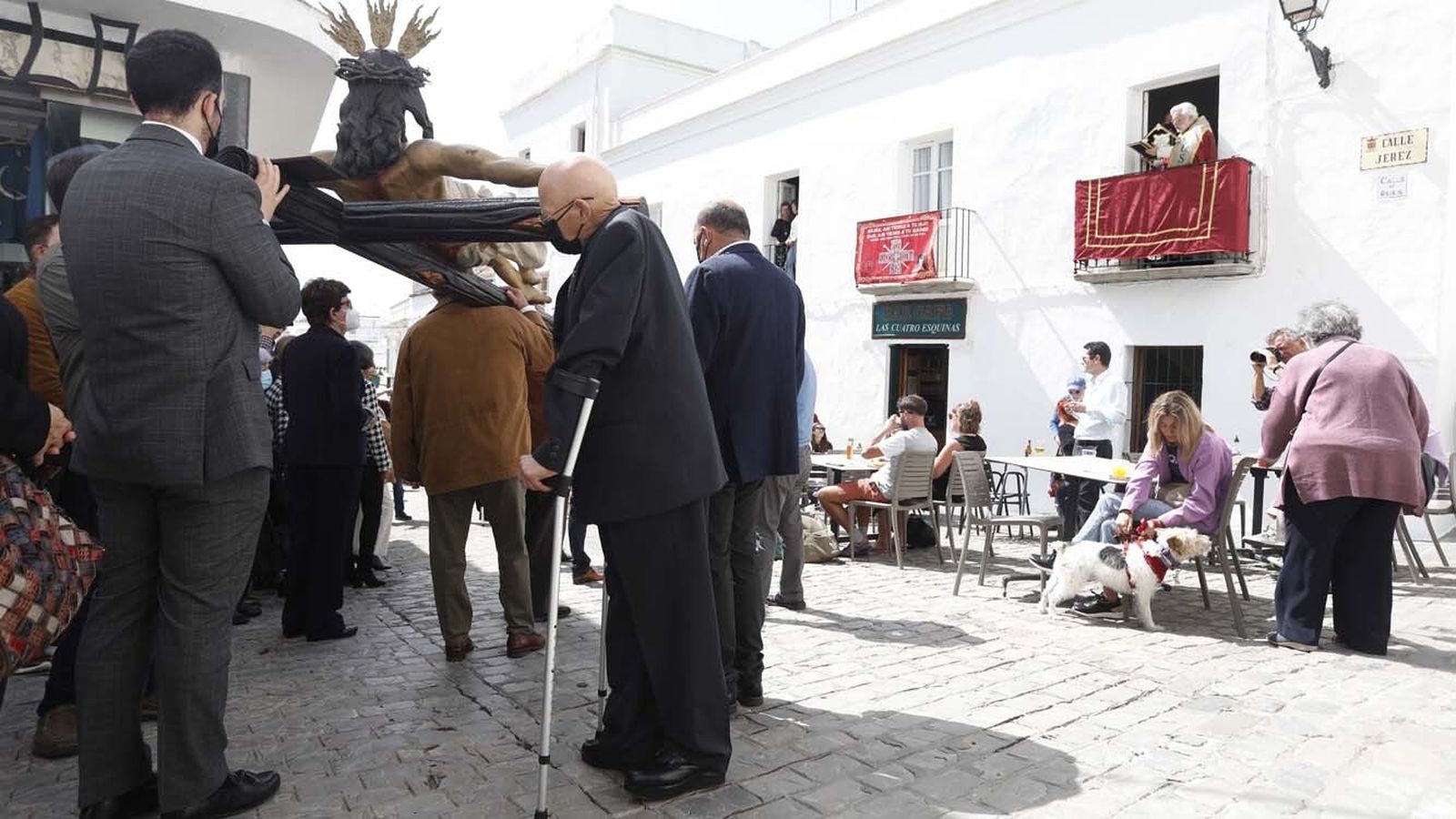 Las imágenes del Viernes Santo en Tarifa: Siete Palabras