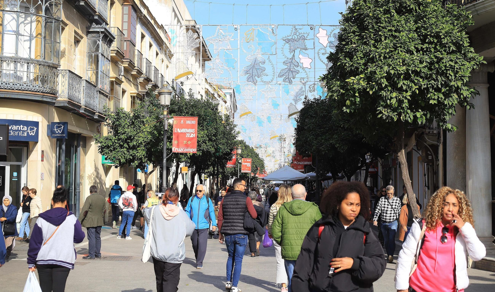 Imagen de la calle Larga en Jerez.