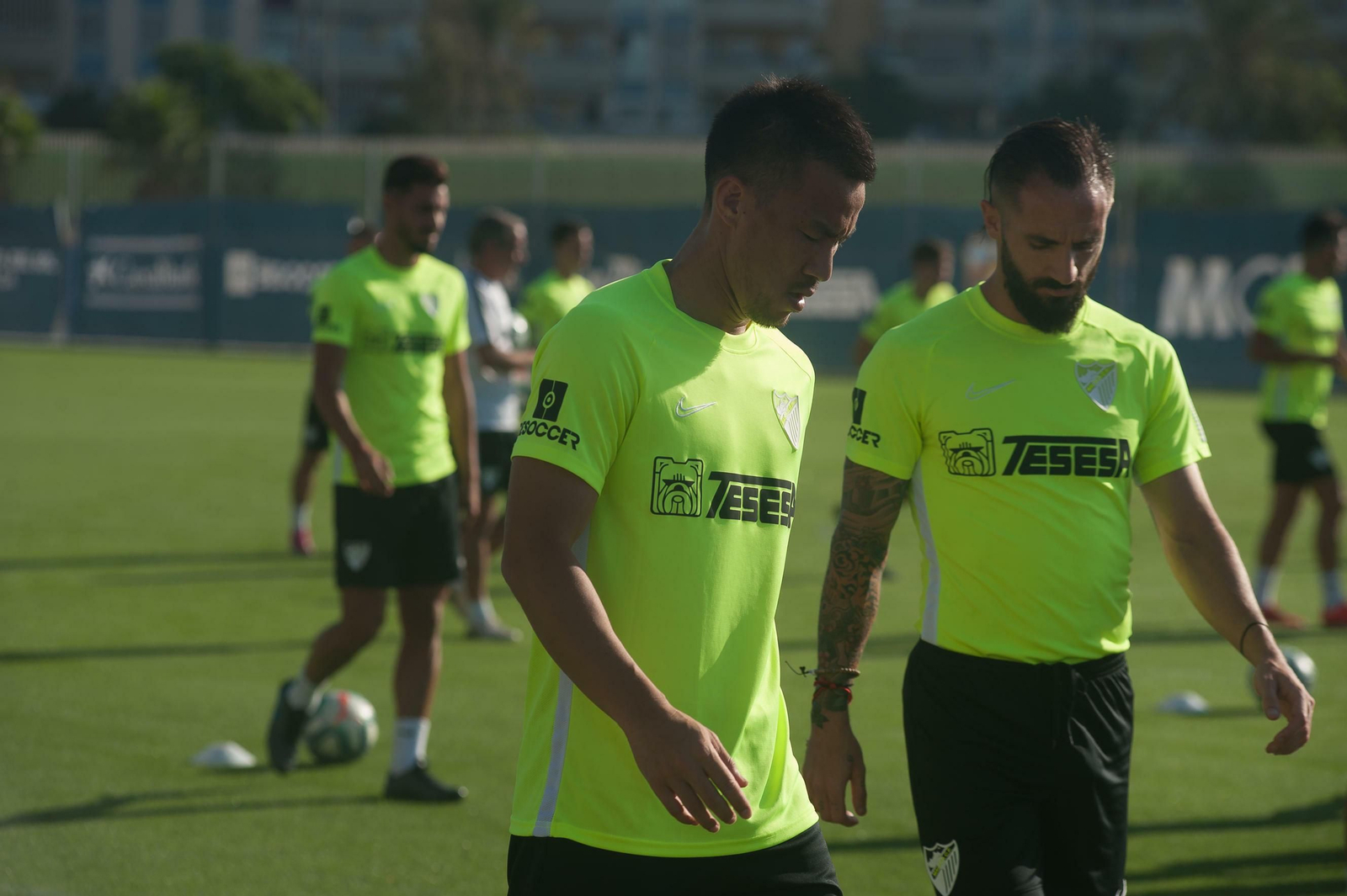 Las fotos del entrenamiento del Málaga CF a puerta abierta Las fotos del entrenamiento del Málaga CF a puerta abierta