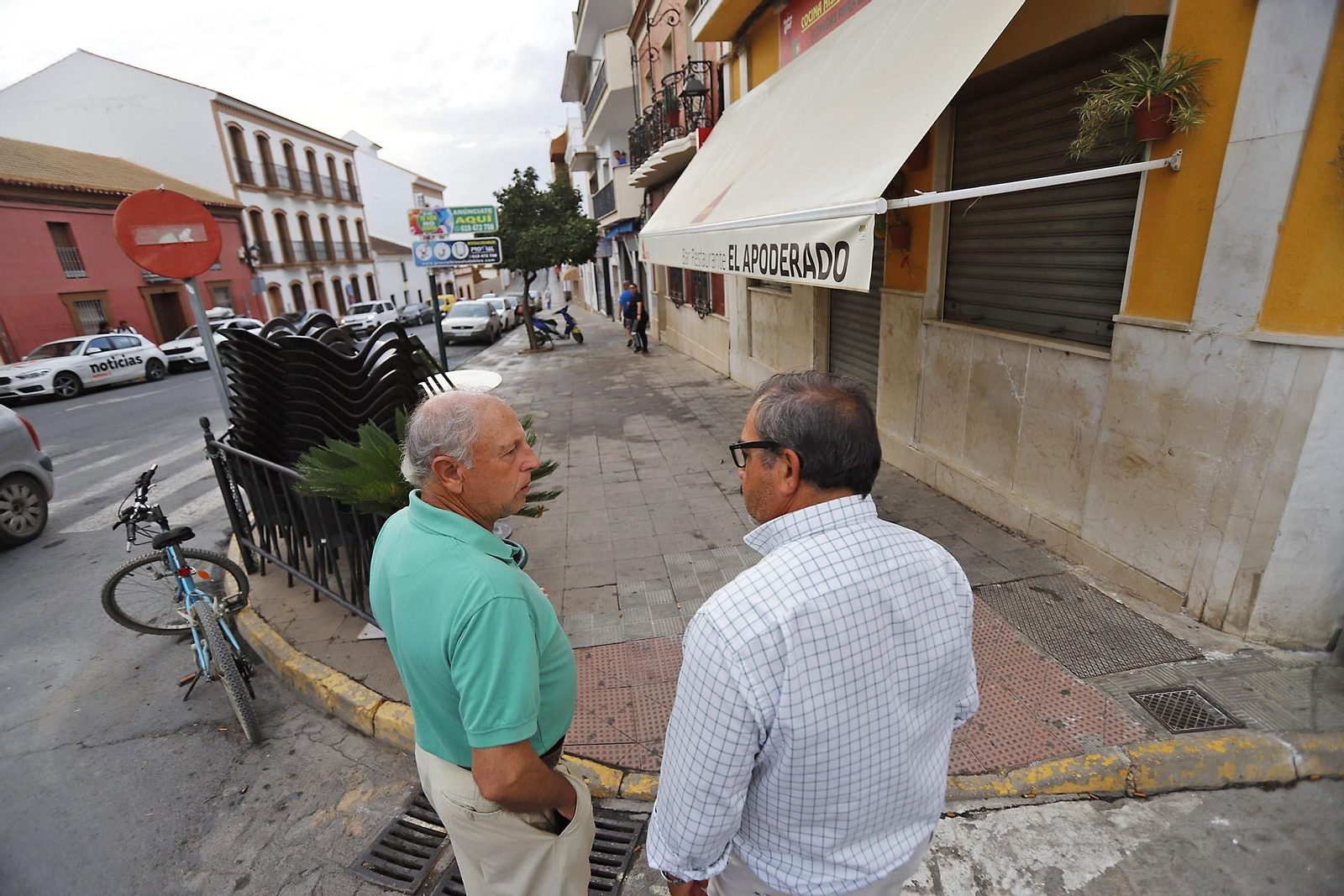 Imágenes del lugar del atropello múltiple en Gibraleón que provoco un fallecido y varios heridos en diferentes terrazas