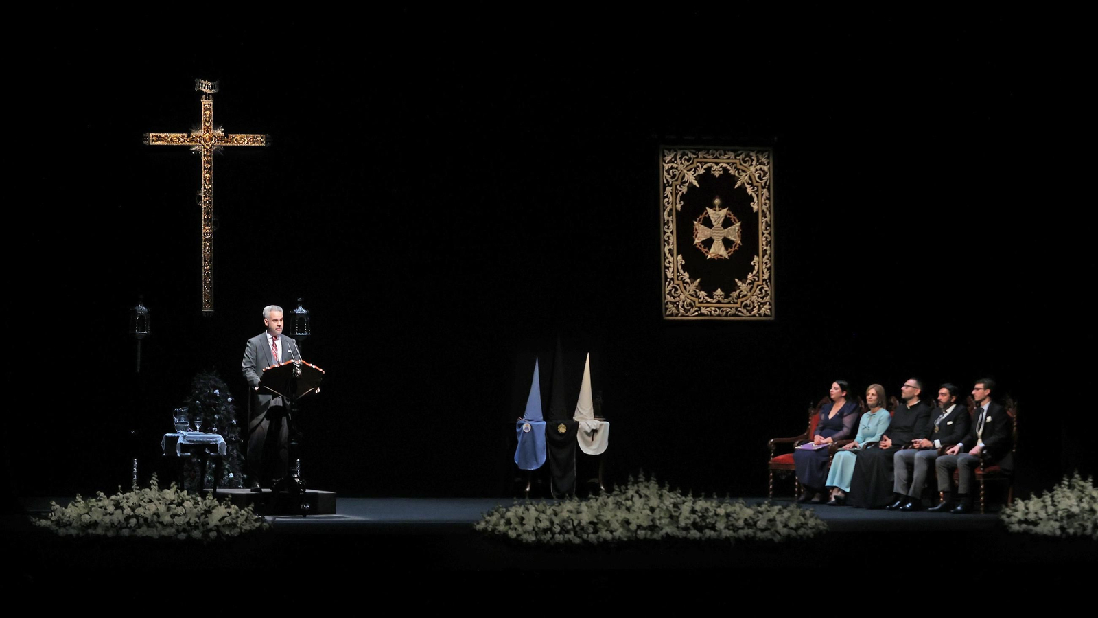 Imágenes de David Puerto en su pregón de Semana Santa 2025 en Jerez