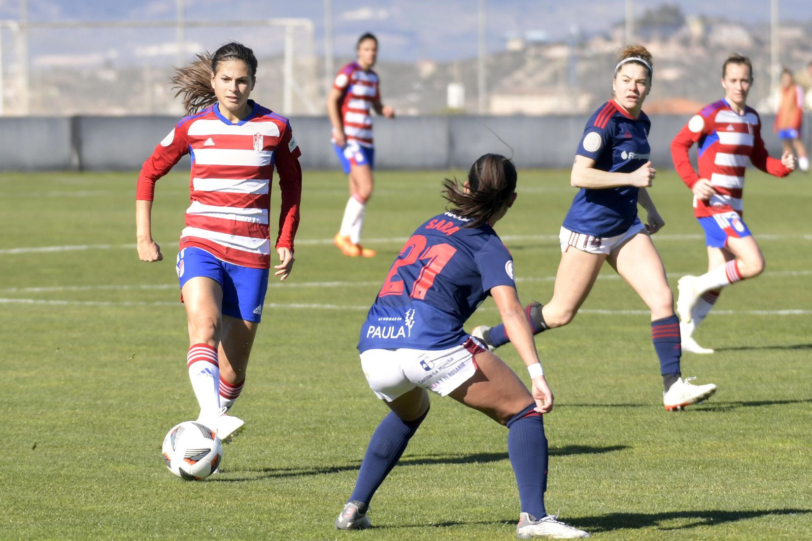 Laura Pérez, en el encuentro ante el Albacete.