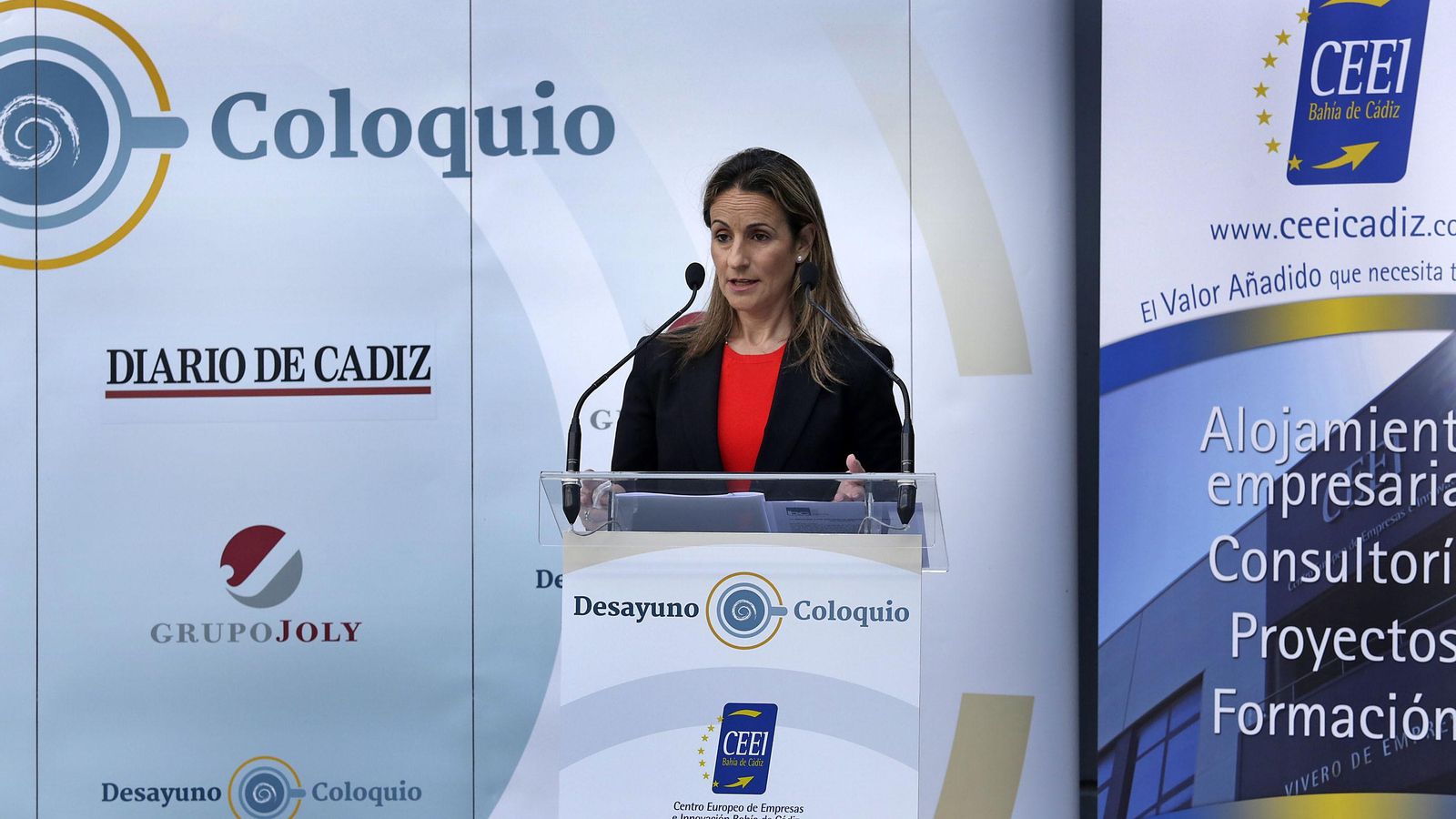 Gema Rosso, durante una intervención en un foro organizado por Diario de Cádiz