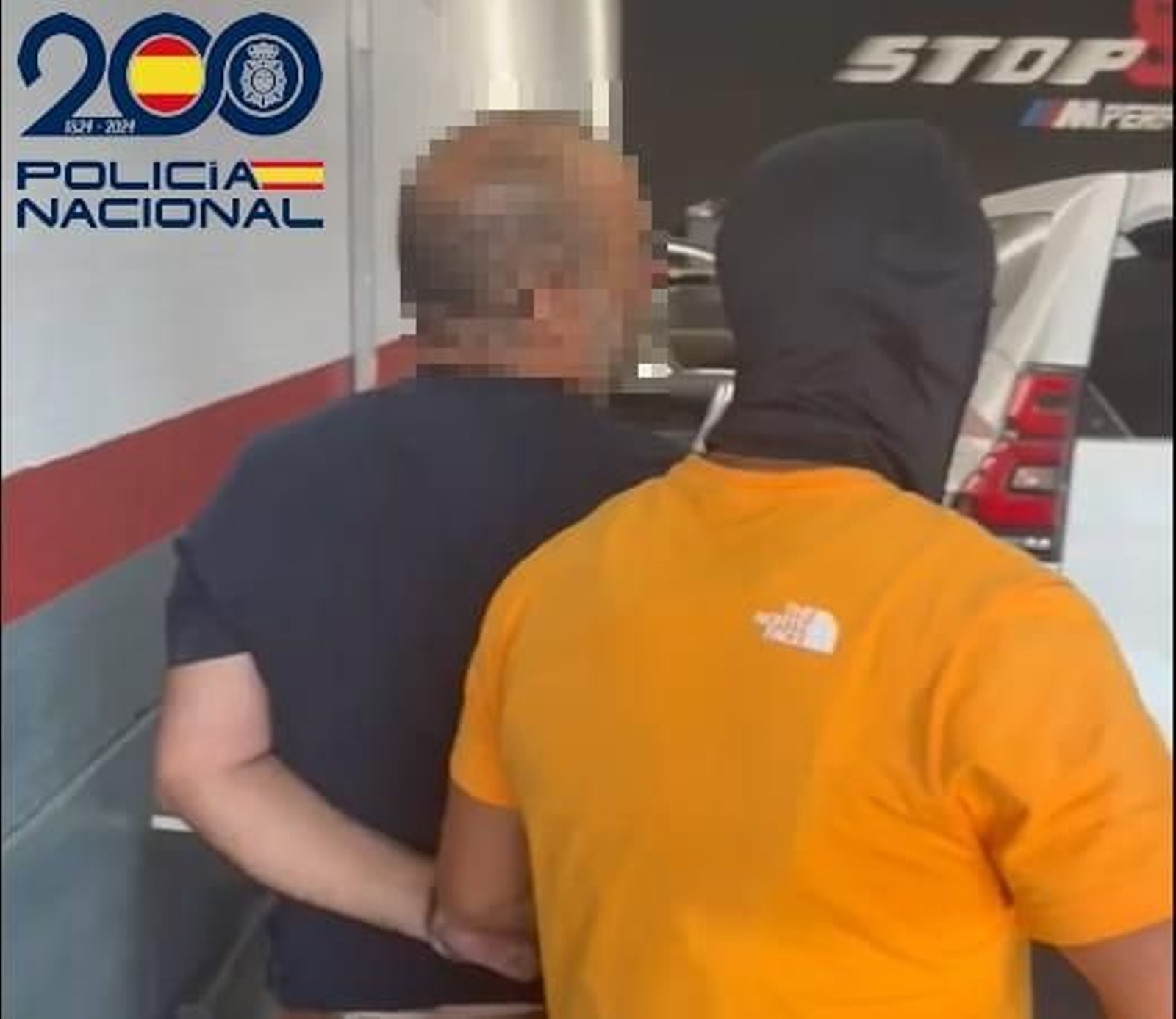 El narcotraficante de Huelva durante su detención.