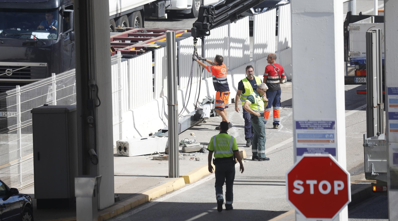 Fotos del Accidente en el Acceso Norte al Puerto de Algeciras