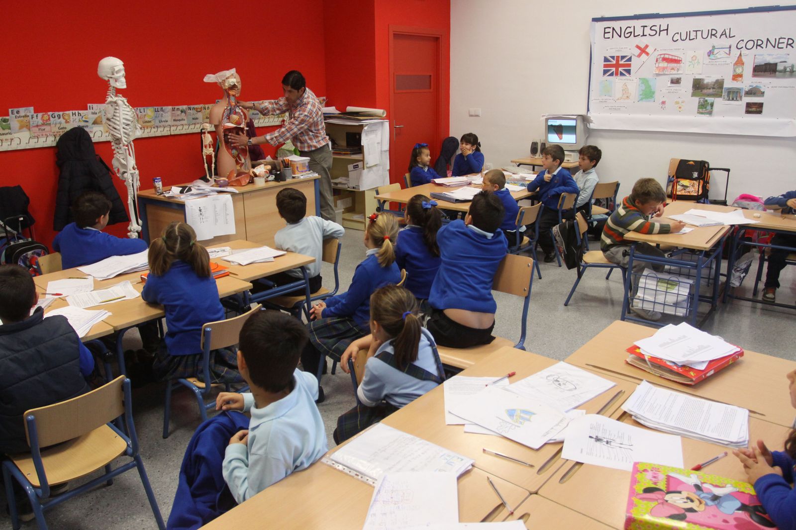 Imagen de archivo de una clase de un colegio de Málaga.