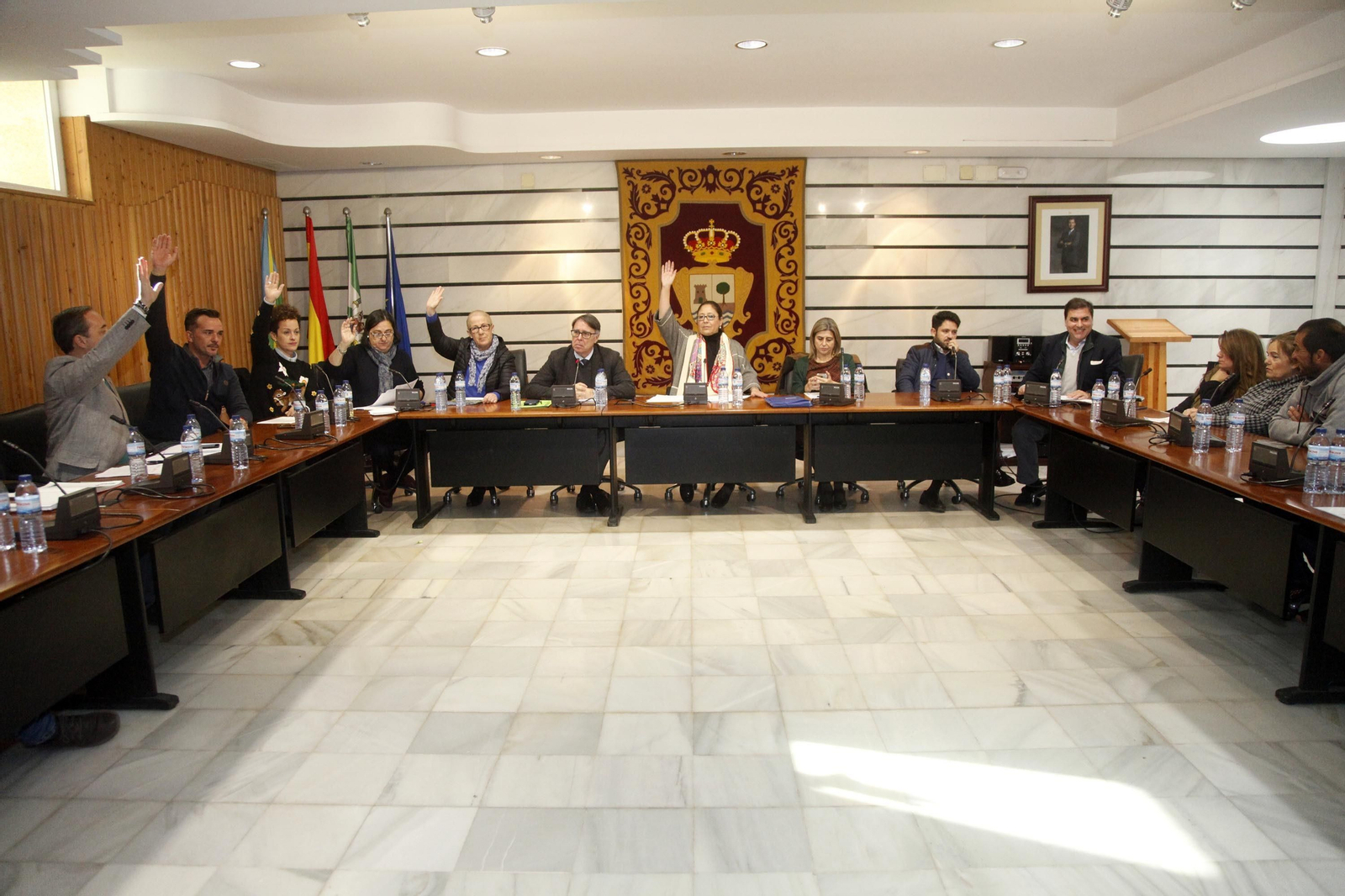 Votación en Pleno de los presupuestos municipales de Punta Umbría