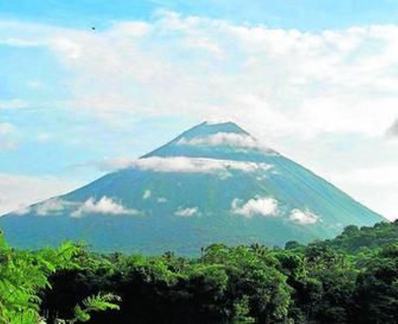 El volcán Concepción se sitúa en la isla nicaragüense de Ometepe.