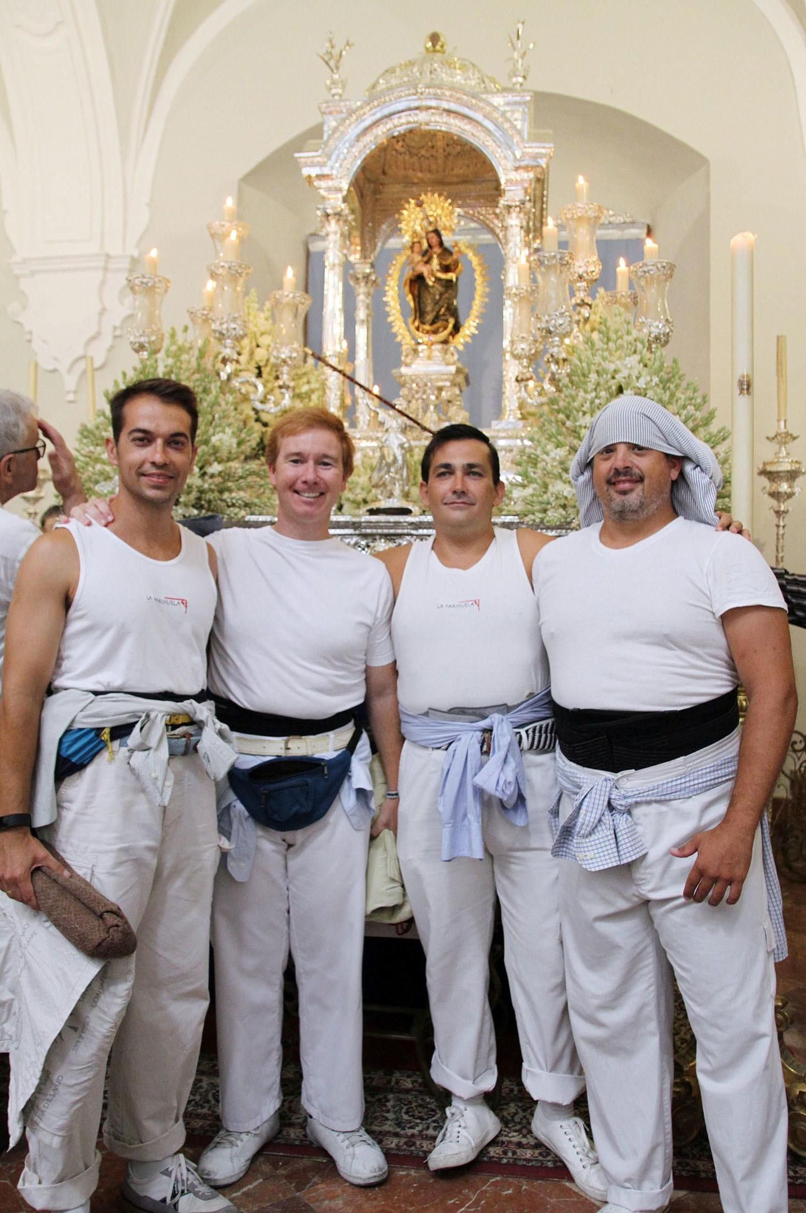 Imágenes del traslado de la Virgen de la Cinta desde la catedral hasta su santuario