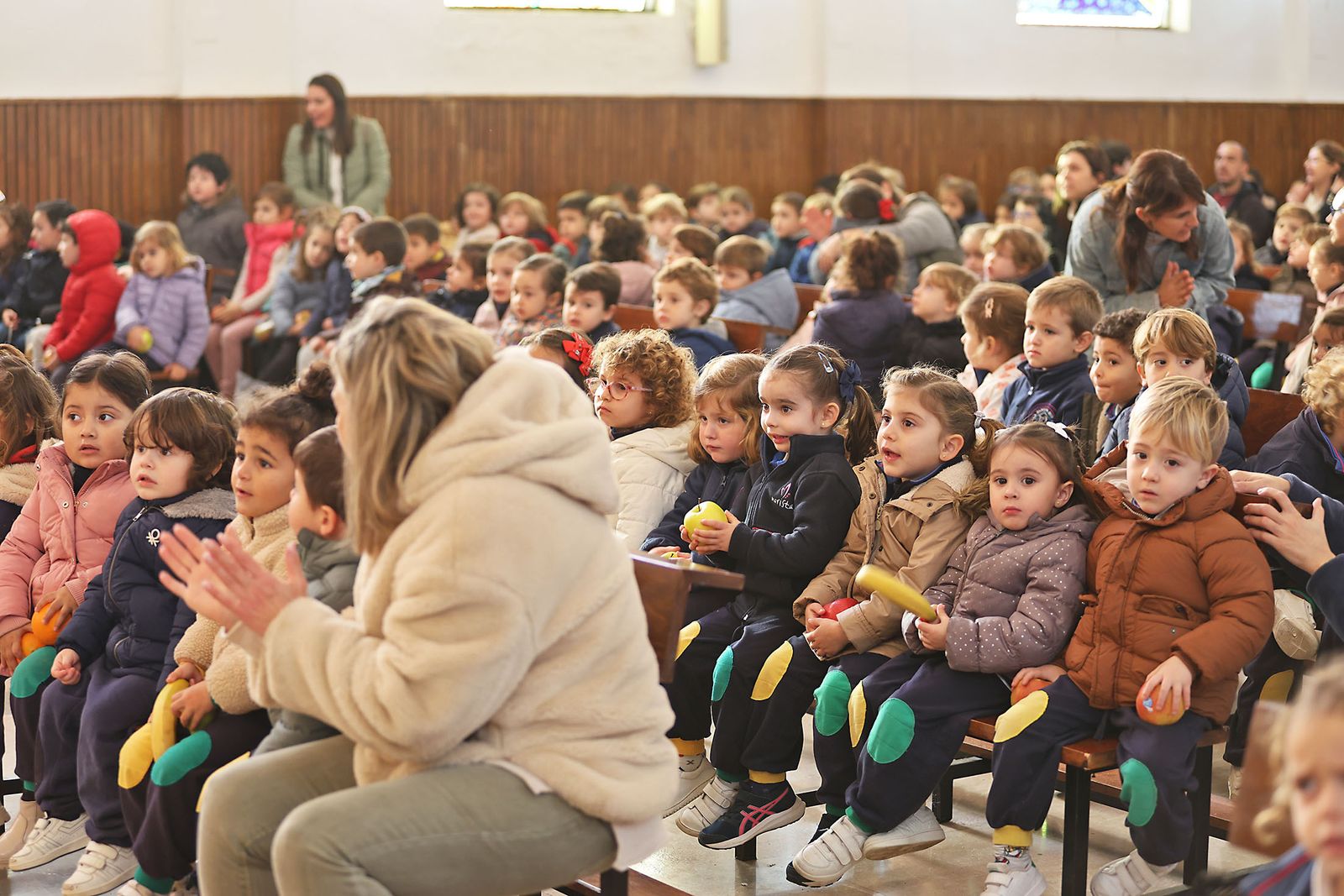Imágenes de la visita de los niños del colegio Maristas a San Sebastián