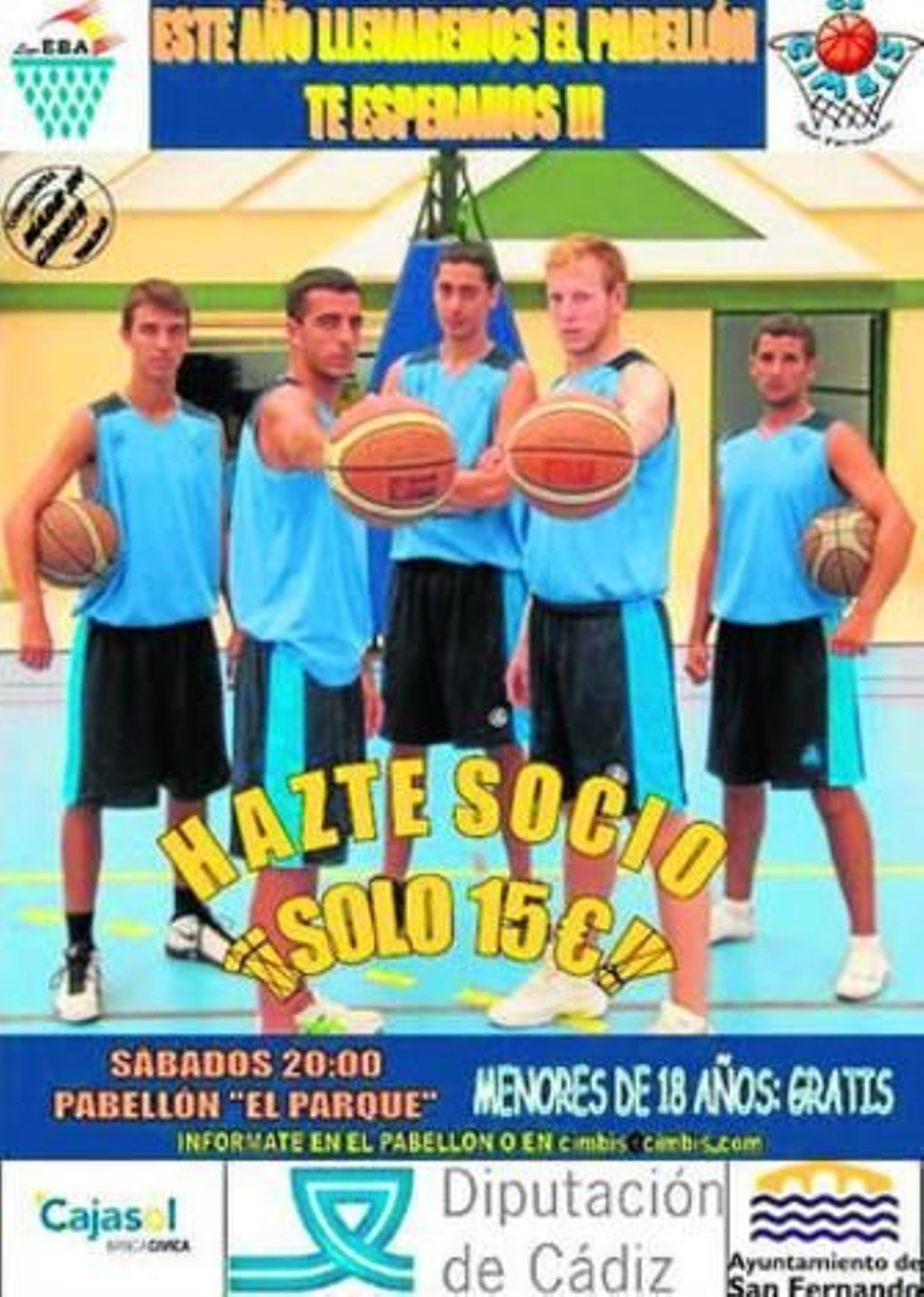 Cartel de la campaña de captación de socios del club de San Fernando.