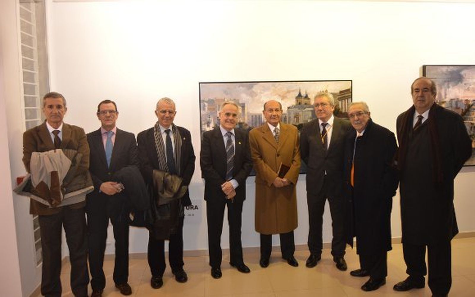 Fernando Belizón, Fernando Caballero, Juan Manuel Cubillana, Juan Manuel Lobato, José Carlos Fernández, Ricardo Galán Urrejola, Ángel Torres y José María Cano.  Foto: Ignacio Casas de Ciria