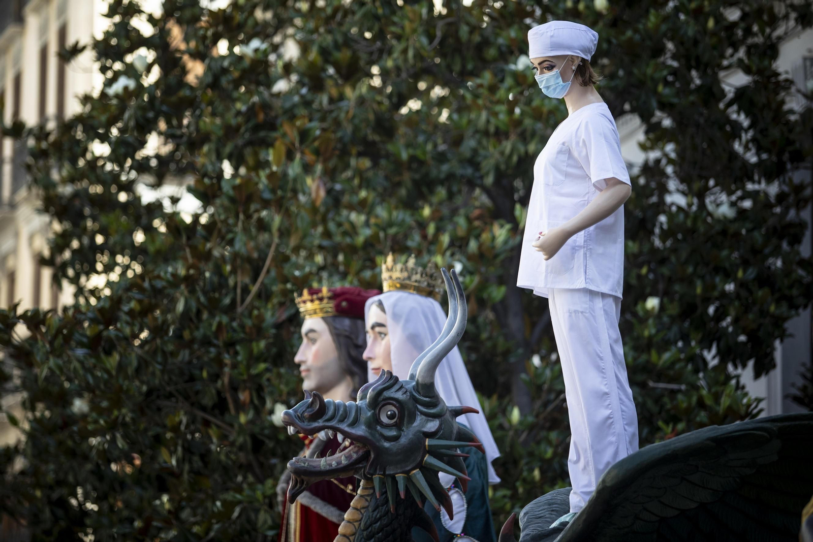 La Tarasca 2020. Homenaje a los sanitarios durante la pandemia