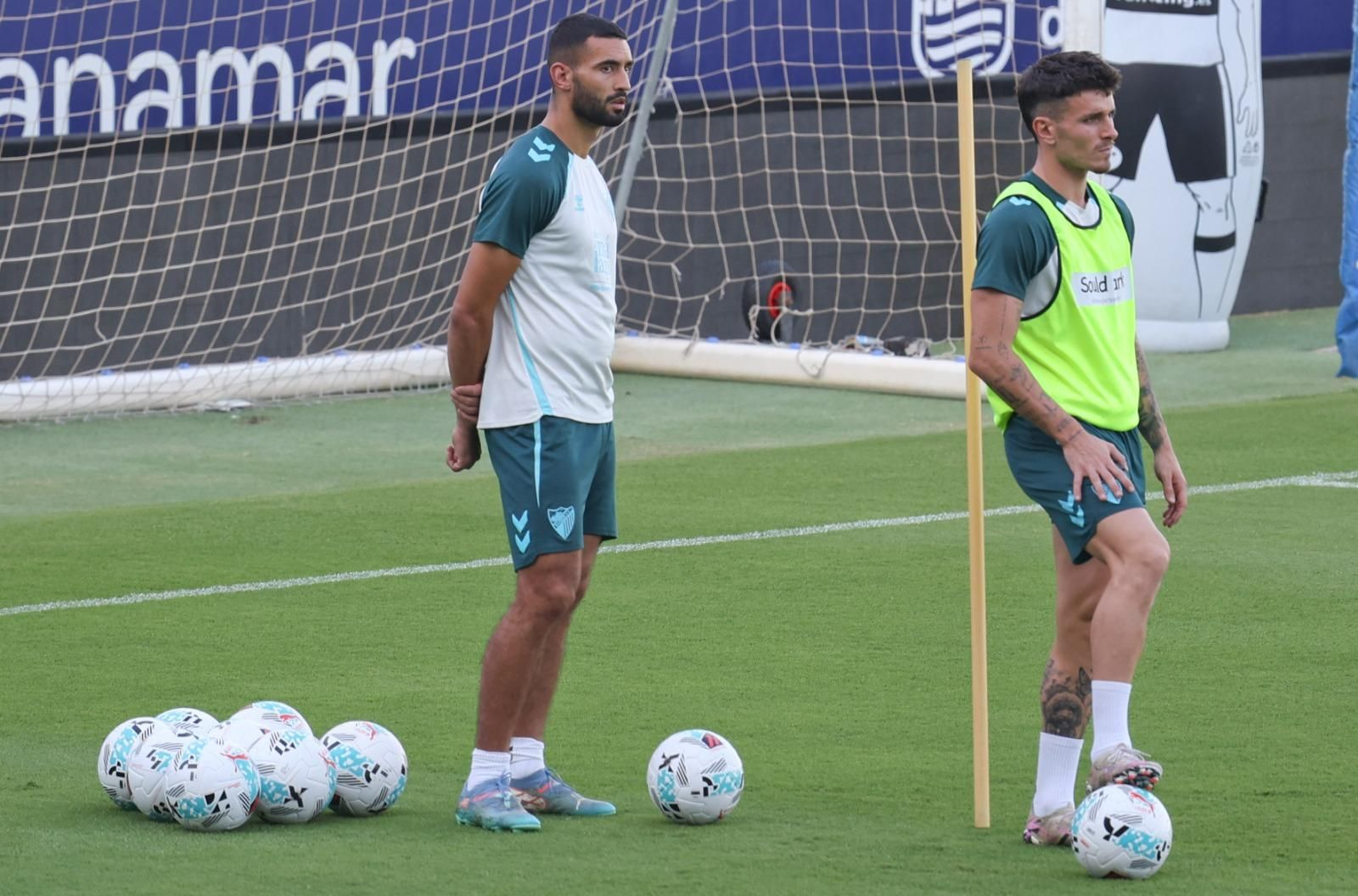 Galilea y Murillo, este martes en el entrenamiento