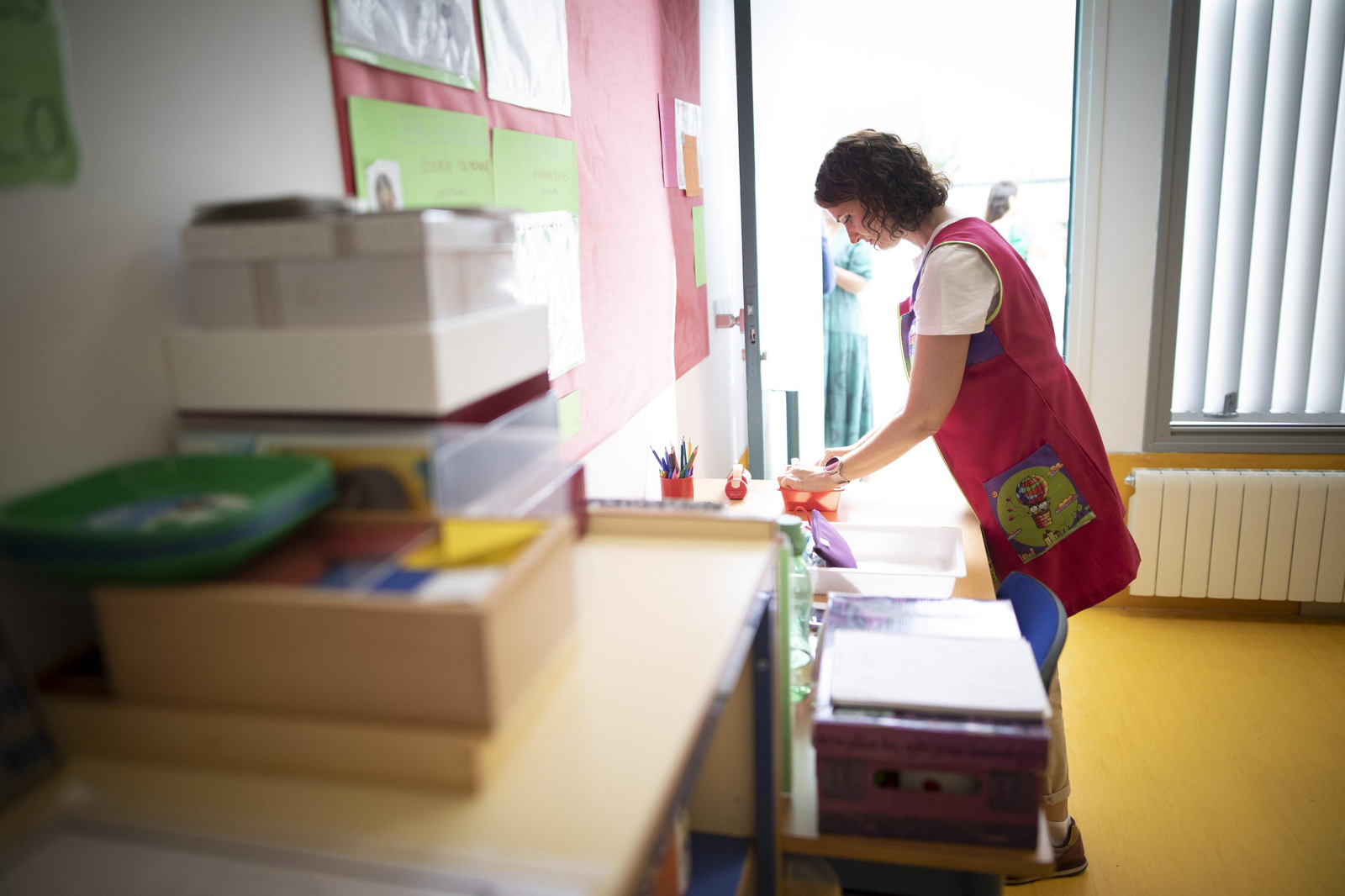 Docente en una clase.