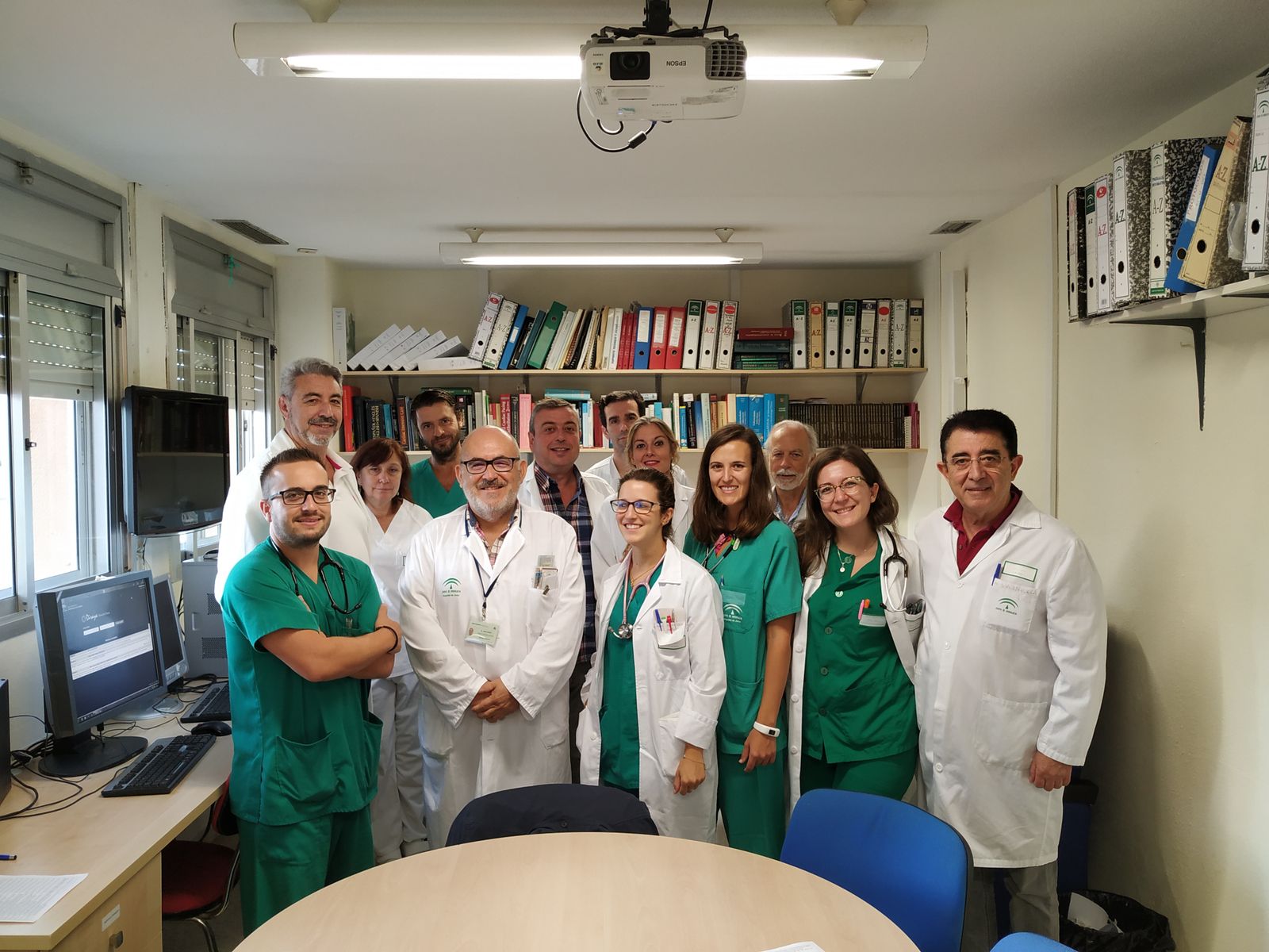 Profesionales del hospital de Jerez que han coordinado el proyecto.