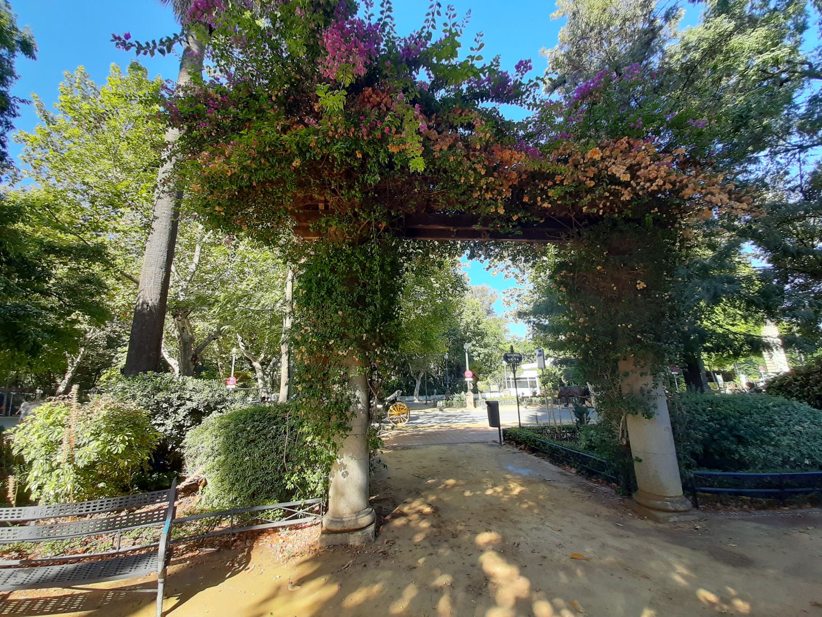 La Glorieta de Goya del Parque de María Luisa.