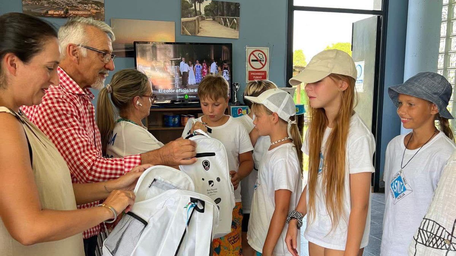 Los menores ucranianos disfrutan de un verano al completo en la provincia de Huelva.