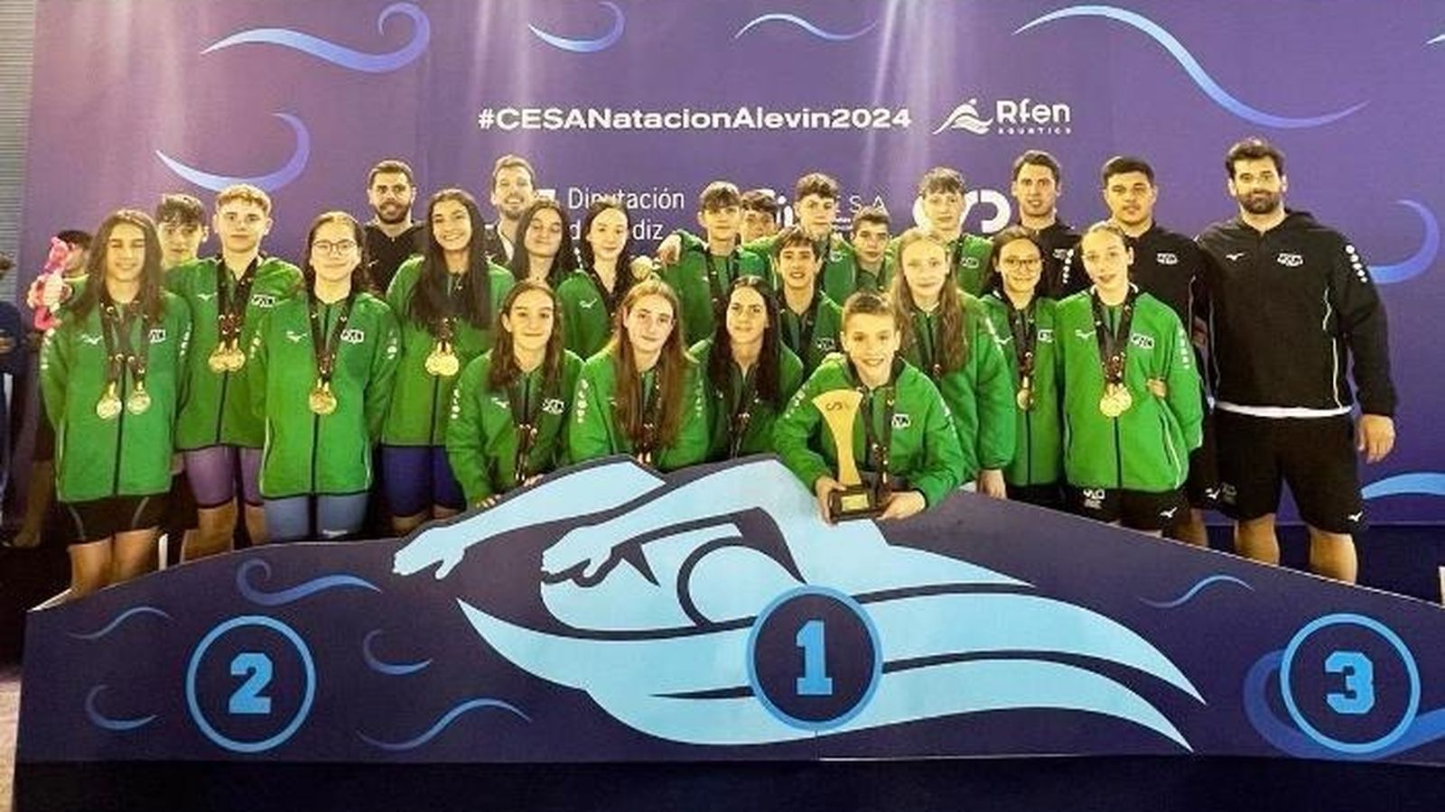 La selección andaluza, campeona de España alevín.