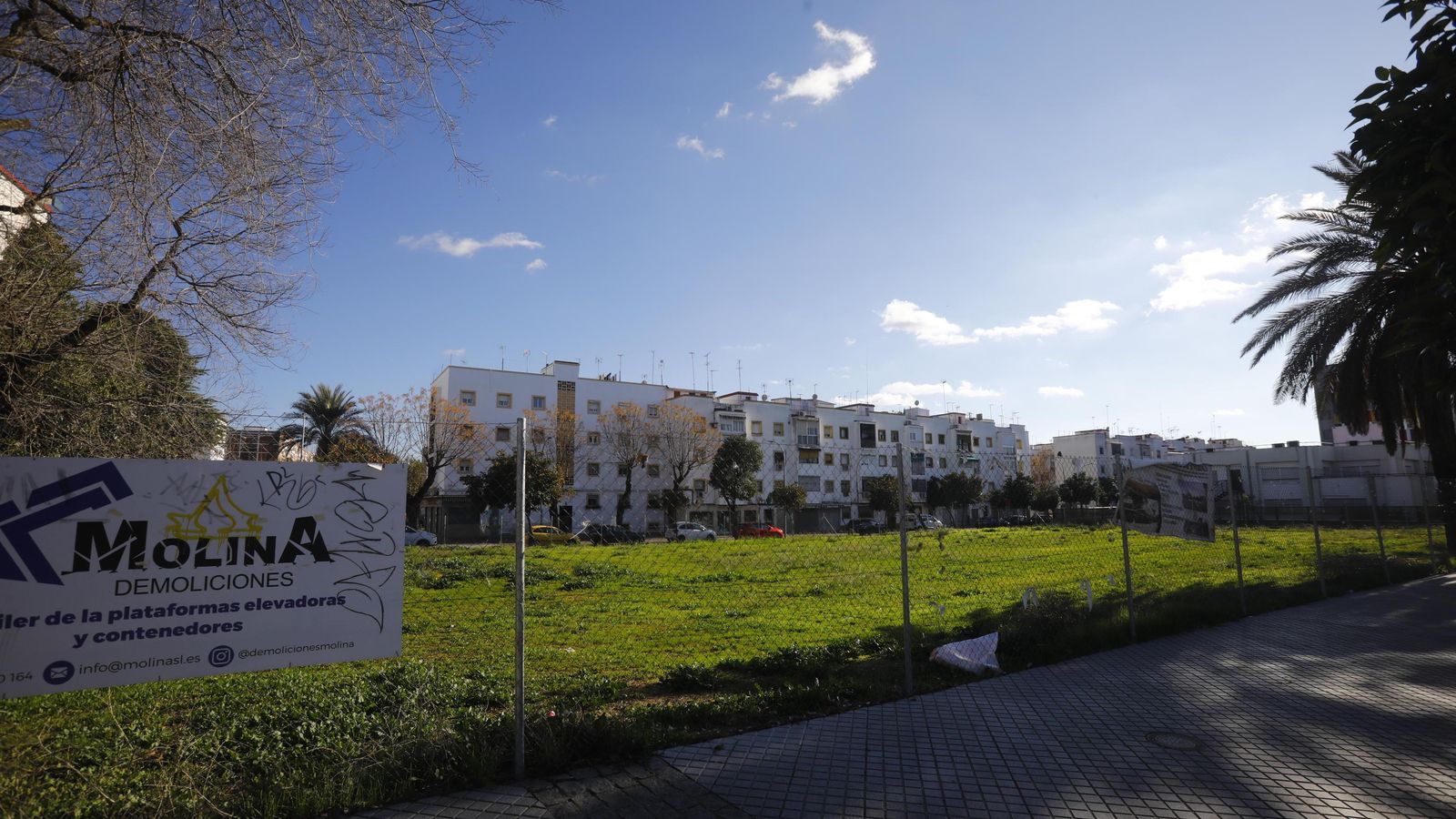 Terrenos del antiguo Pabellón  de la Juventud, en la zona Sur.