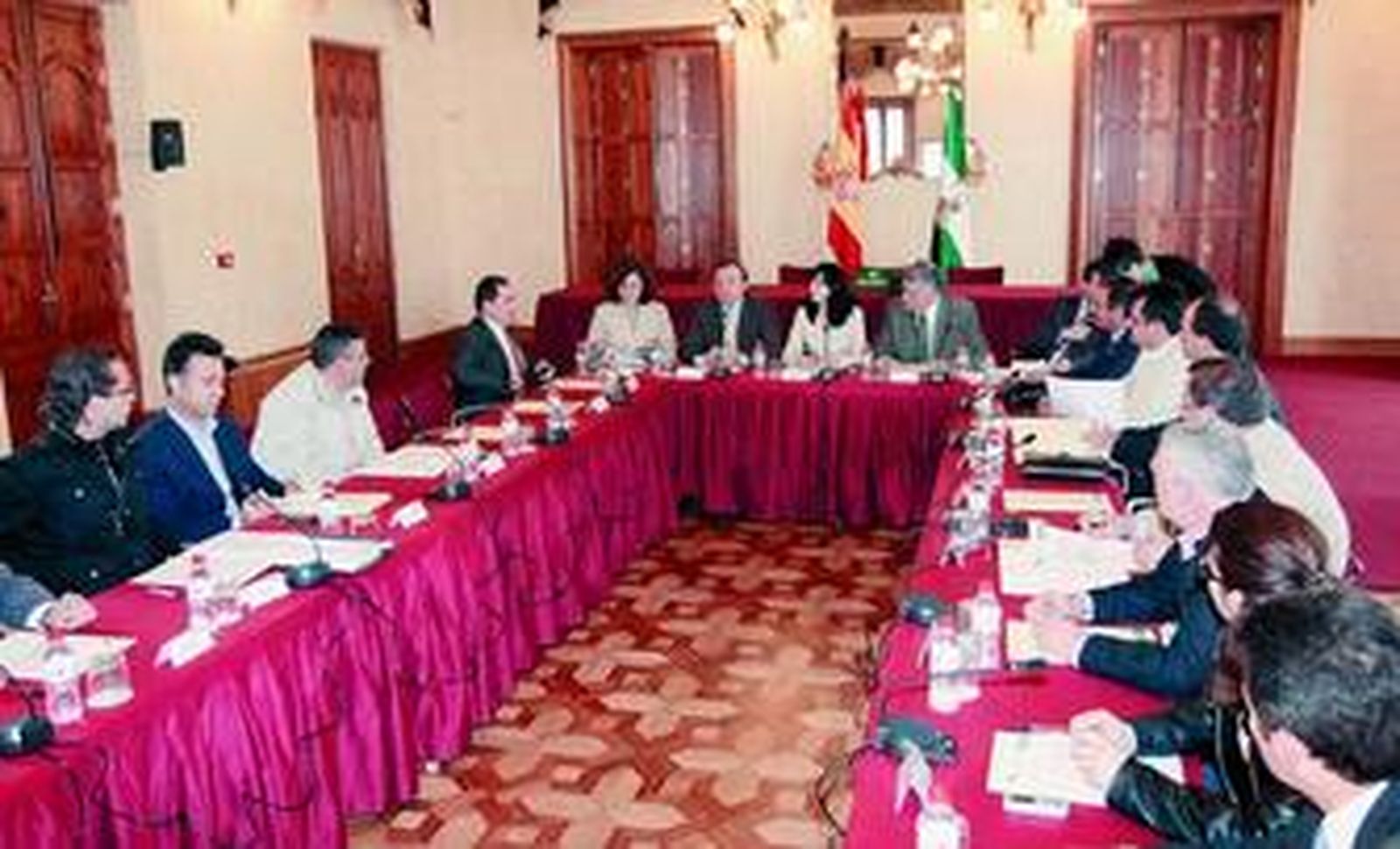 Reunión del Consorcio de Transporte Metropolitano del Área de Almería ayer.