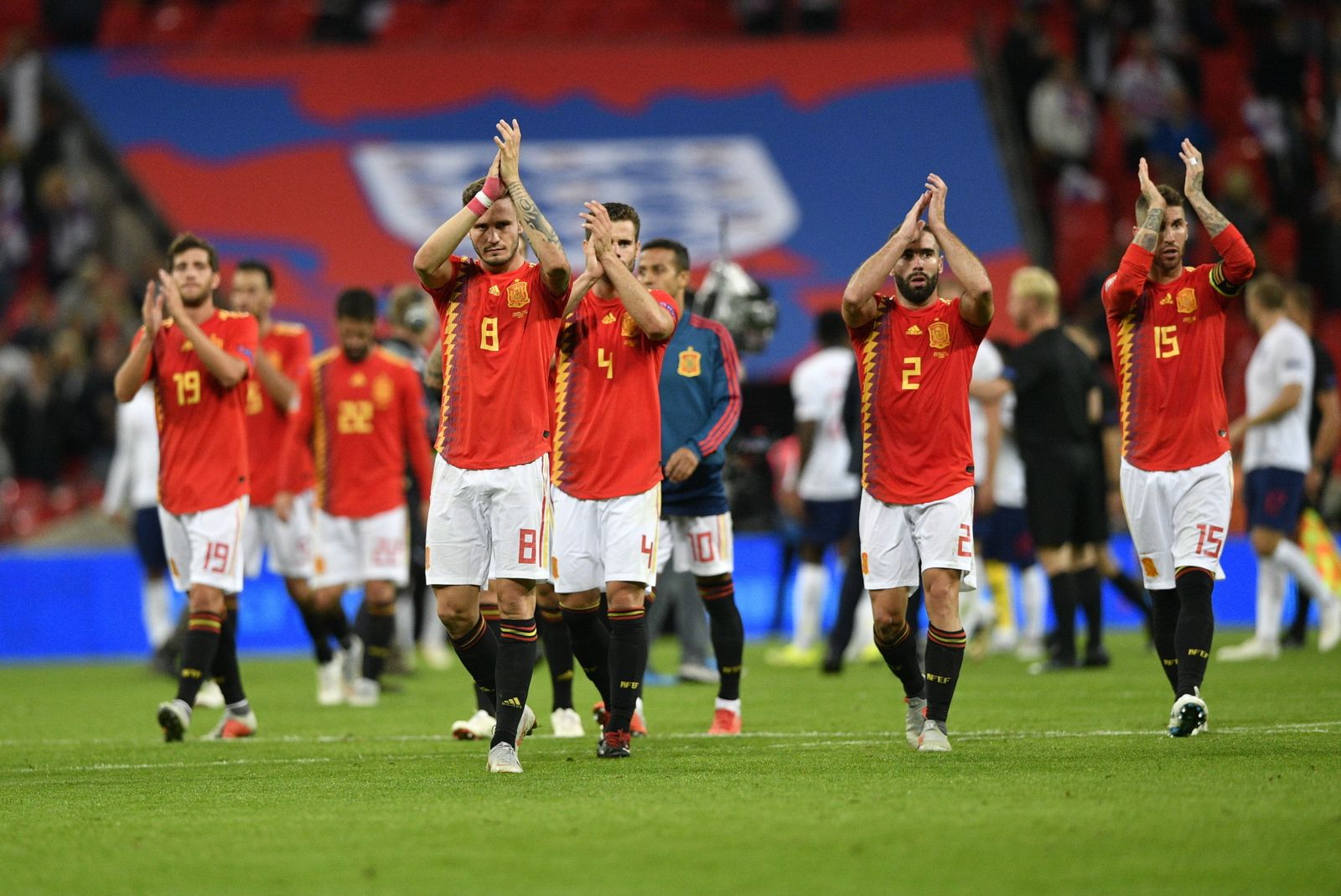 Las imágenes del Inglaterra-España